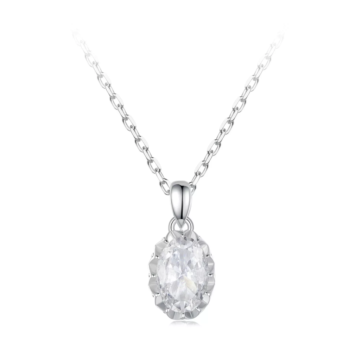collar de moissanita de 1 ct estilo pandora brilliant beauty con un certificado msn035