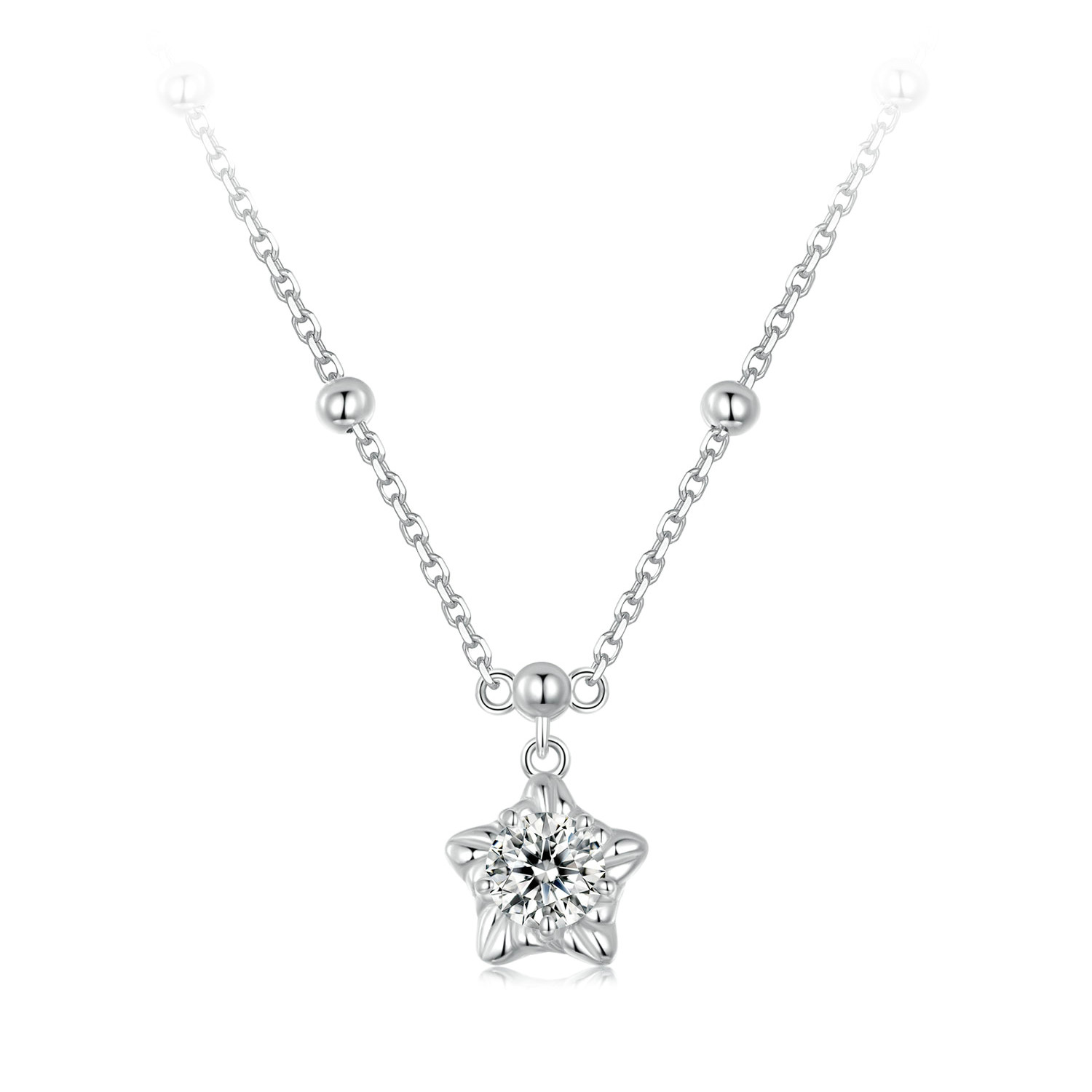 collar estilo pandora starlight de 05 ct con un certificado msn036