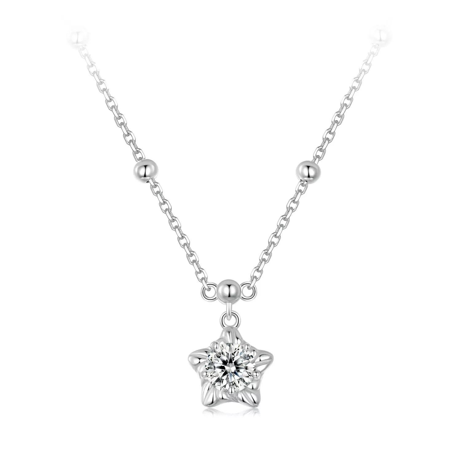 collar estilo pandora starlight de 05 ct con un certificado msn036