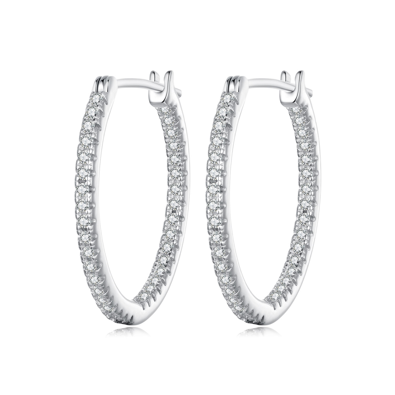 pendientes brillantes estilo pandora bse1023 m