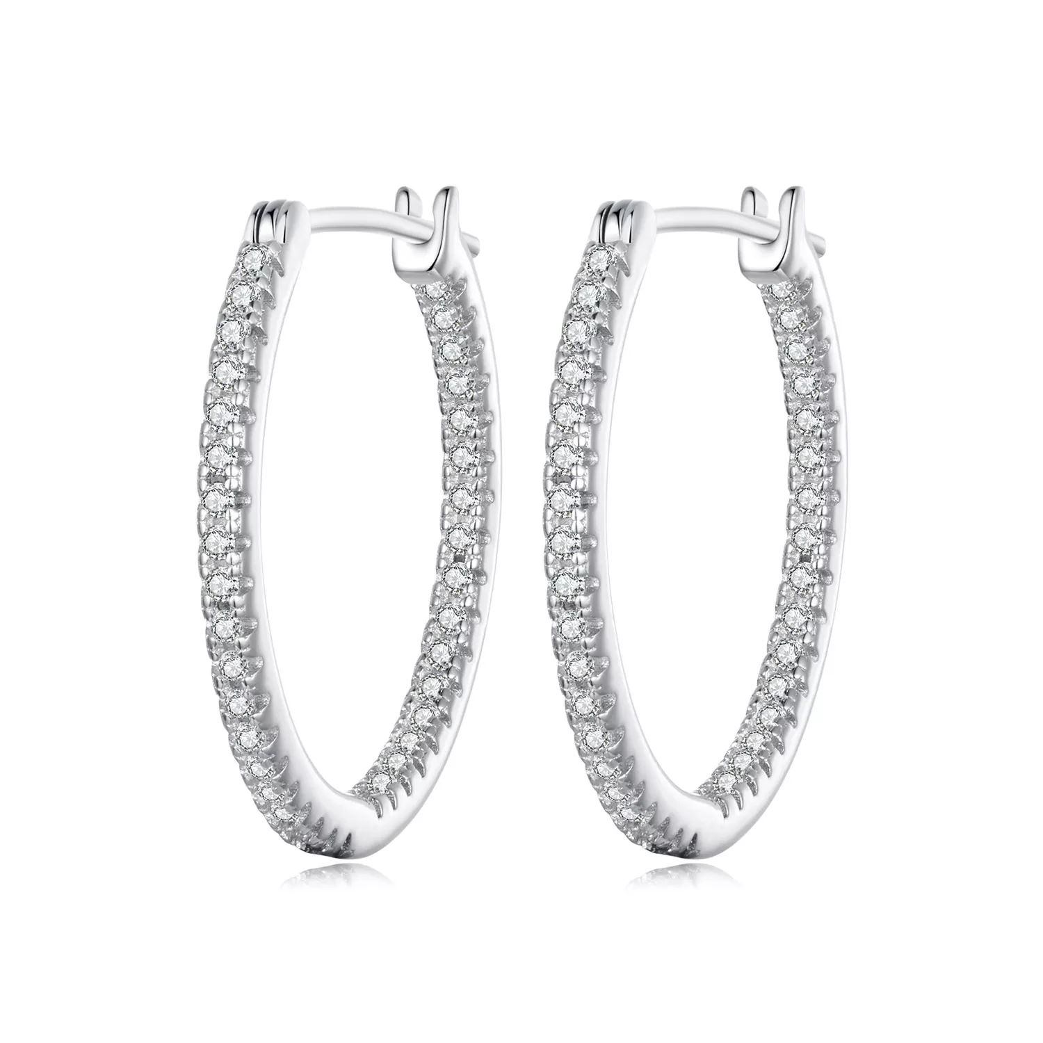 pendientes brillantes estilo pandora bse1023 m