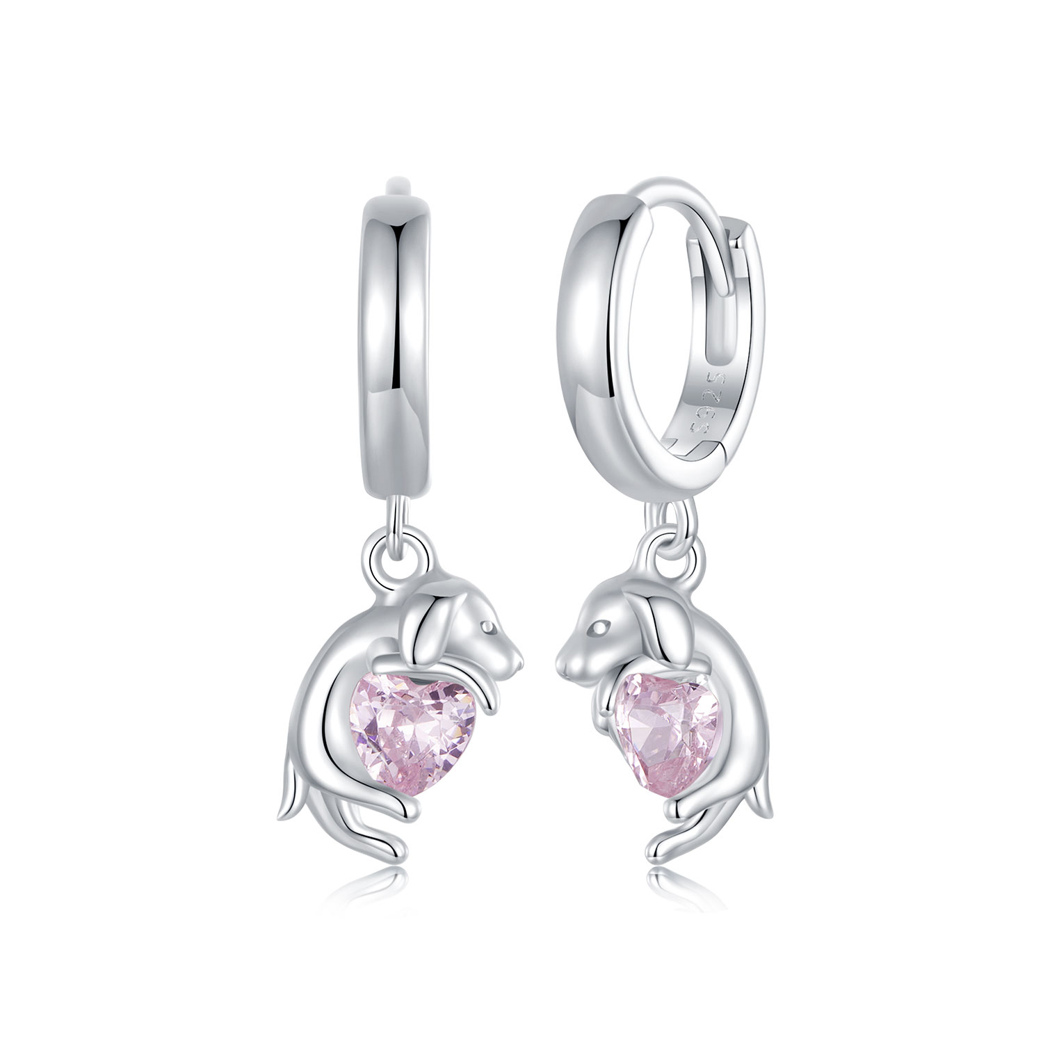 pendientes con clip de estilo pandora en forma de golden retriever sce1759