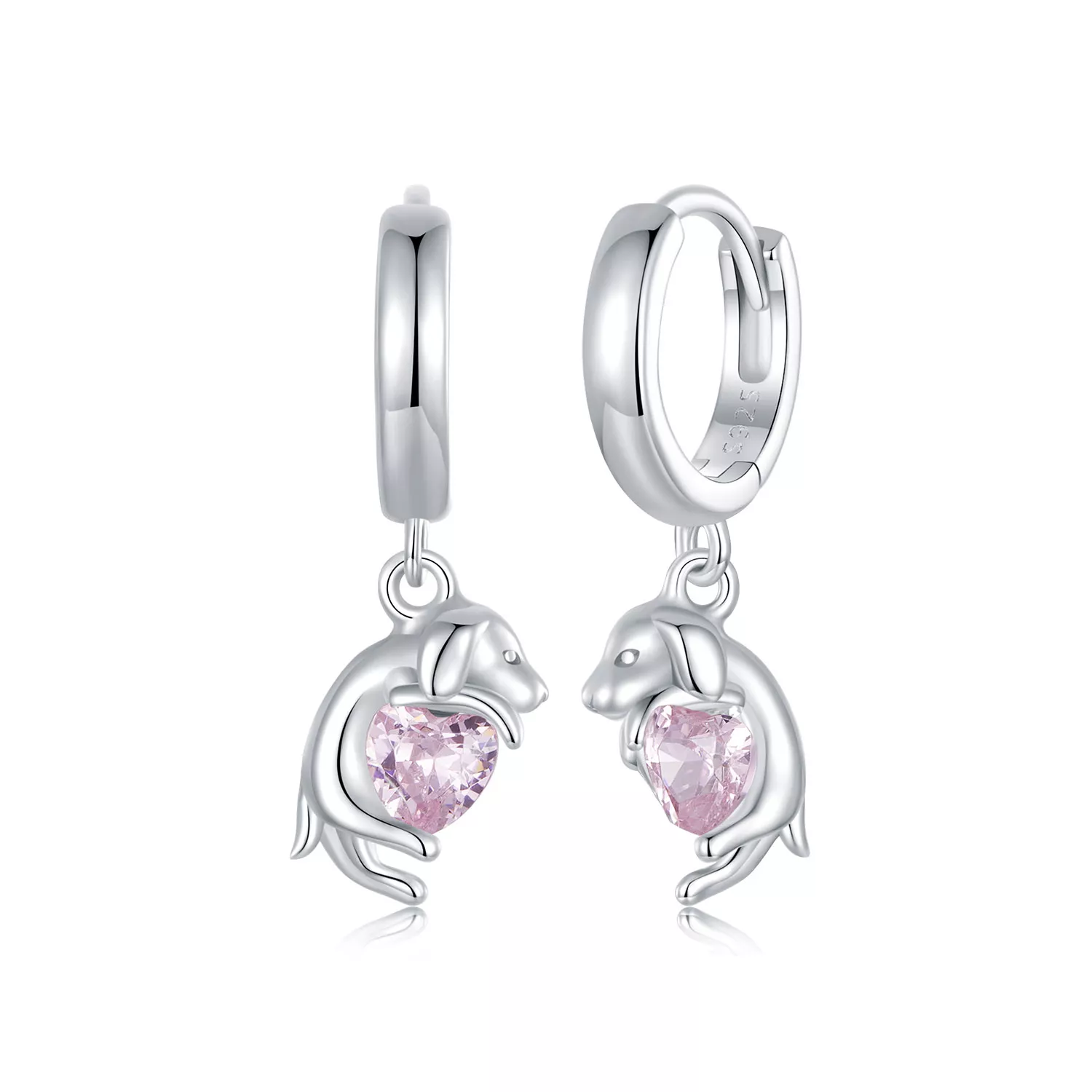 pendientes con clip de estilo pandora en forma de golden retriever sce1759