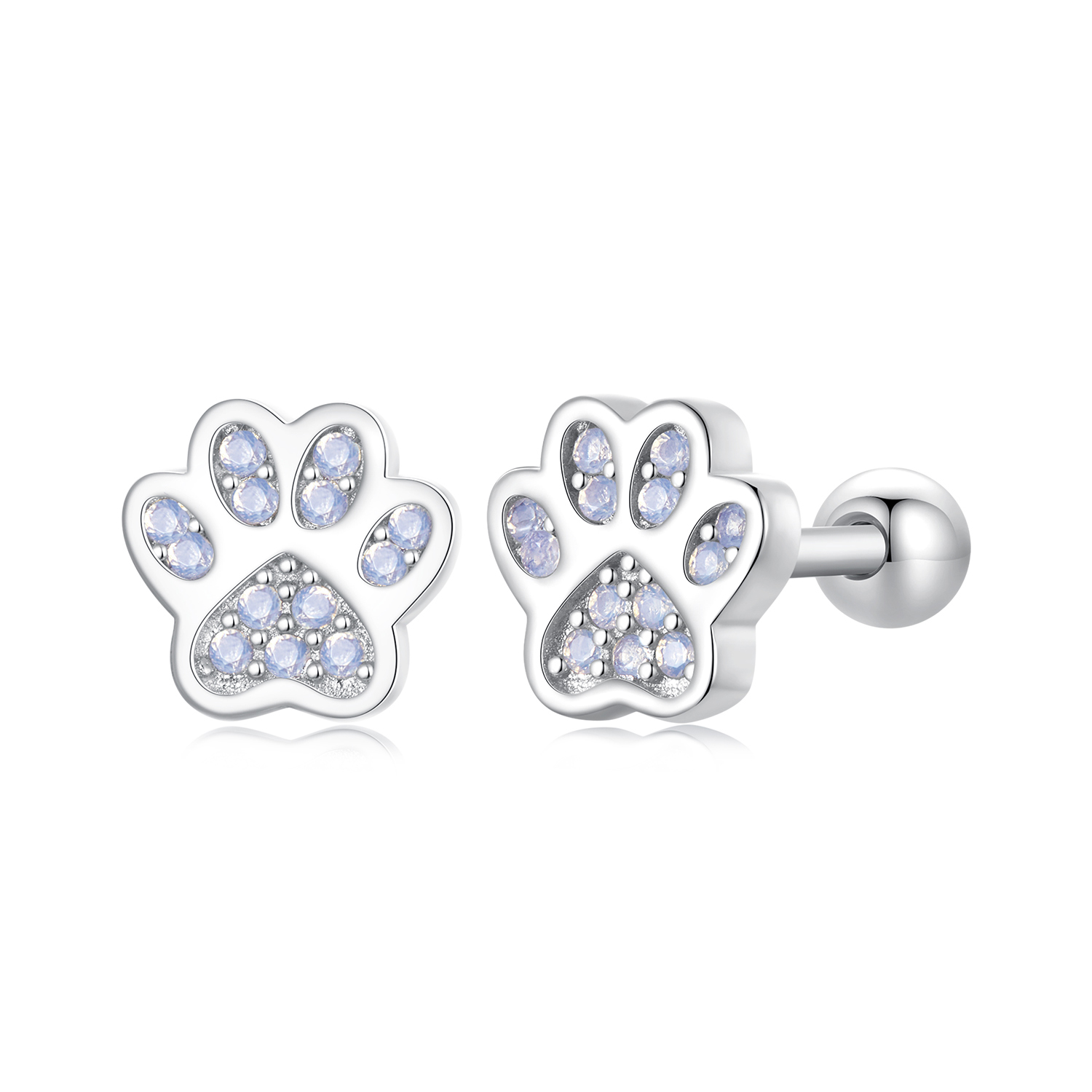 pendientes con forma de mascota adorable estilo pandora sce1750