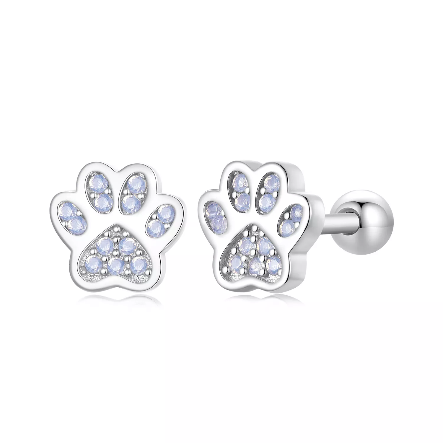 pendientes con forma de mascota adorable estilo pandora sce1750