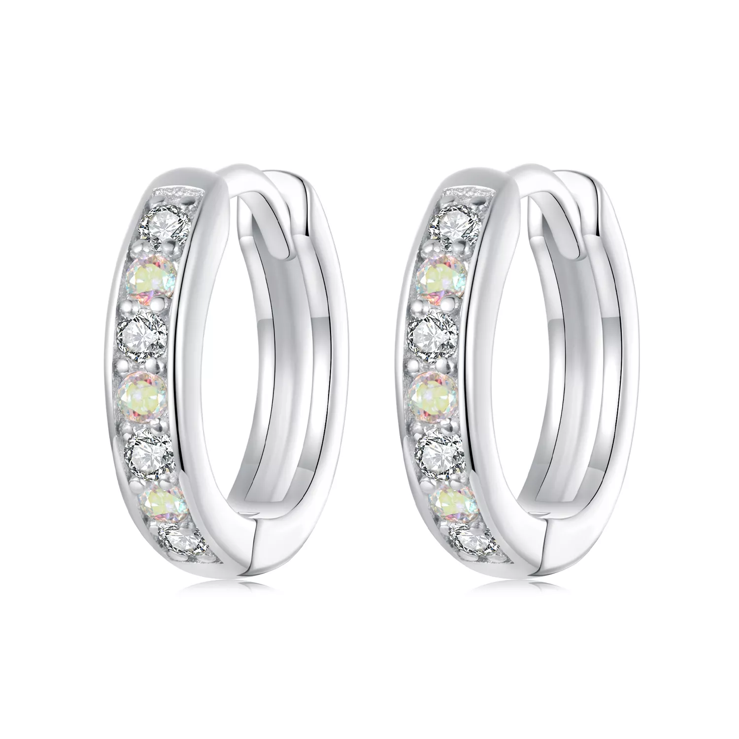 pendientes de circonitas de colores estilo pandora bse1033
