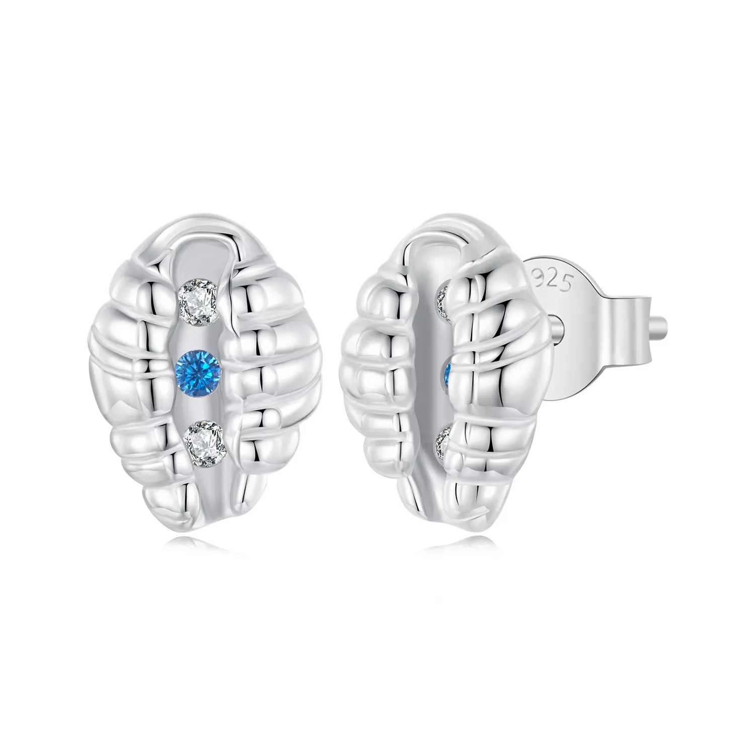 pendientes de concha estilo pandora sce1741