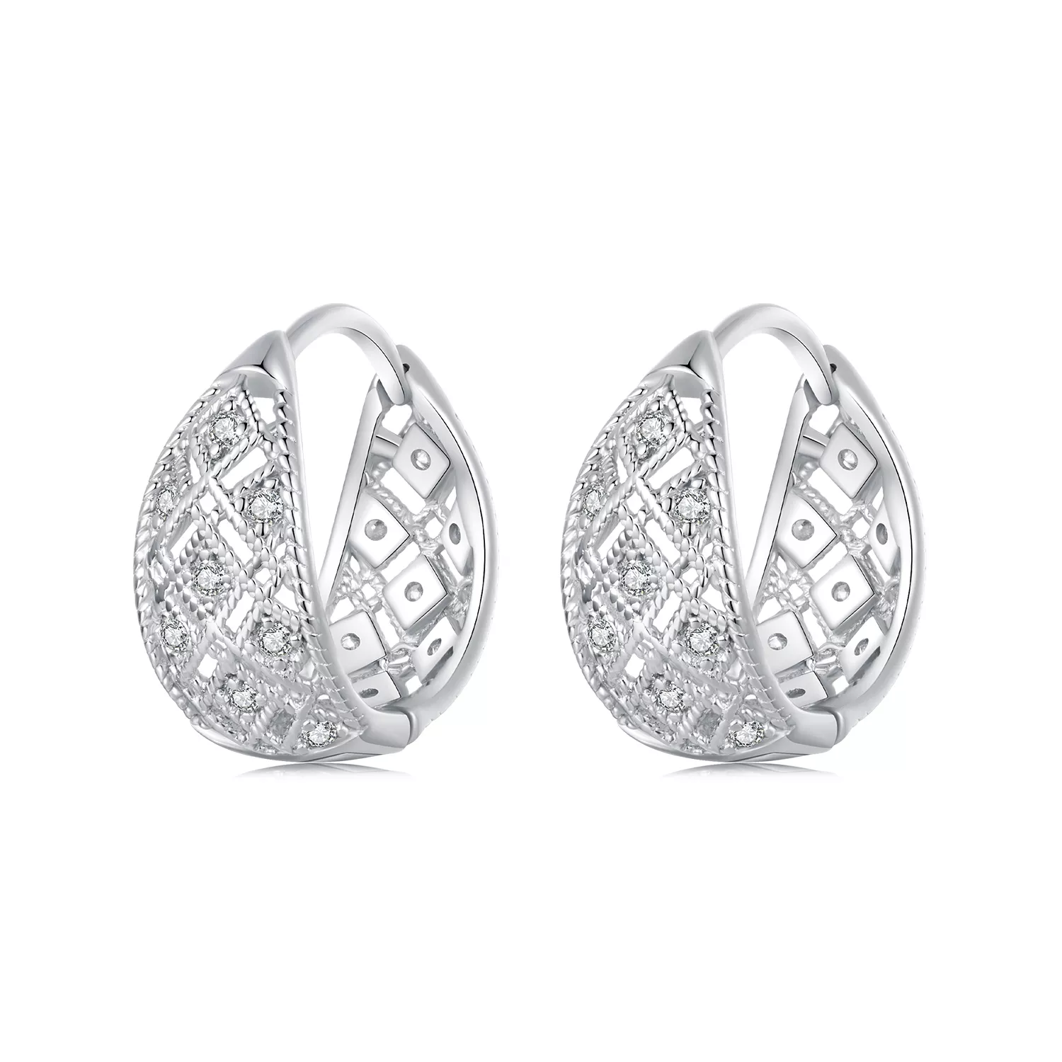 pendientes de encaje estilo vintage de pandora bse1035