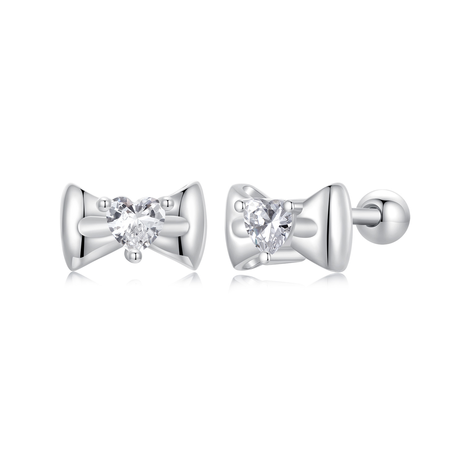 pendientes de lazo estilo pandora sce1748