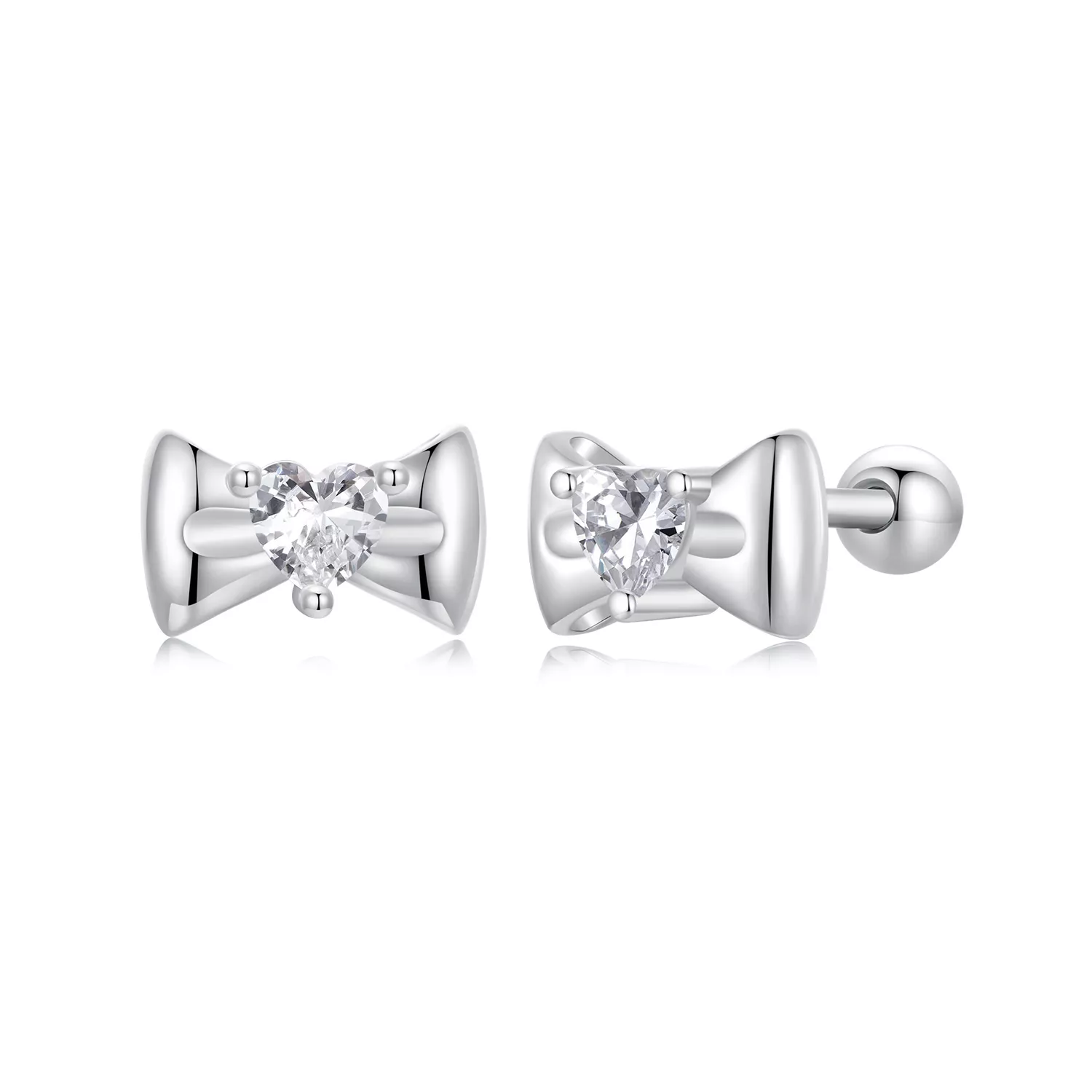 pendientes de lazo estilo pandora sce1748
