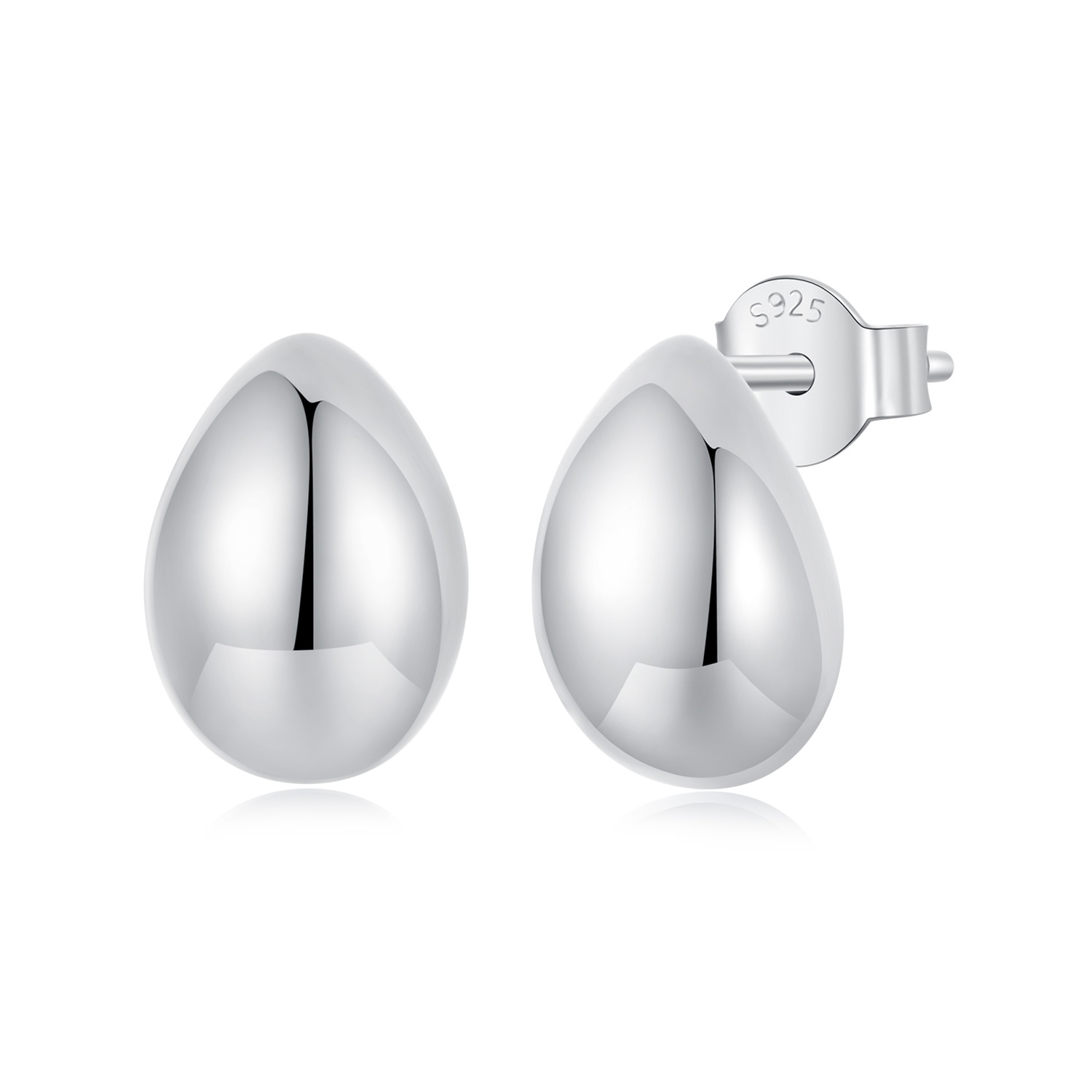 pendientes de lágrima de plata estilo pandora bse1014