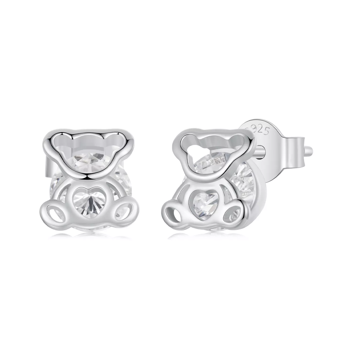pendientes de oso estilo pandora sce1764