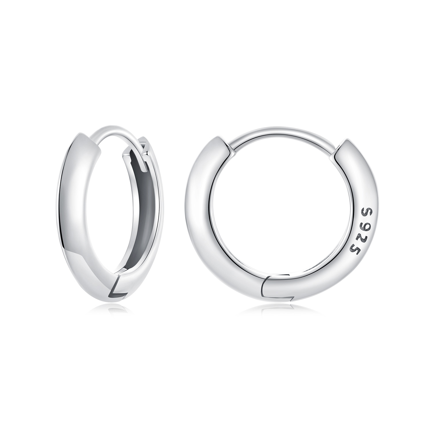 pendientes de plata de ley con diseño clásico de pandora bse1016