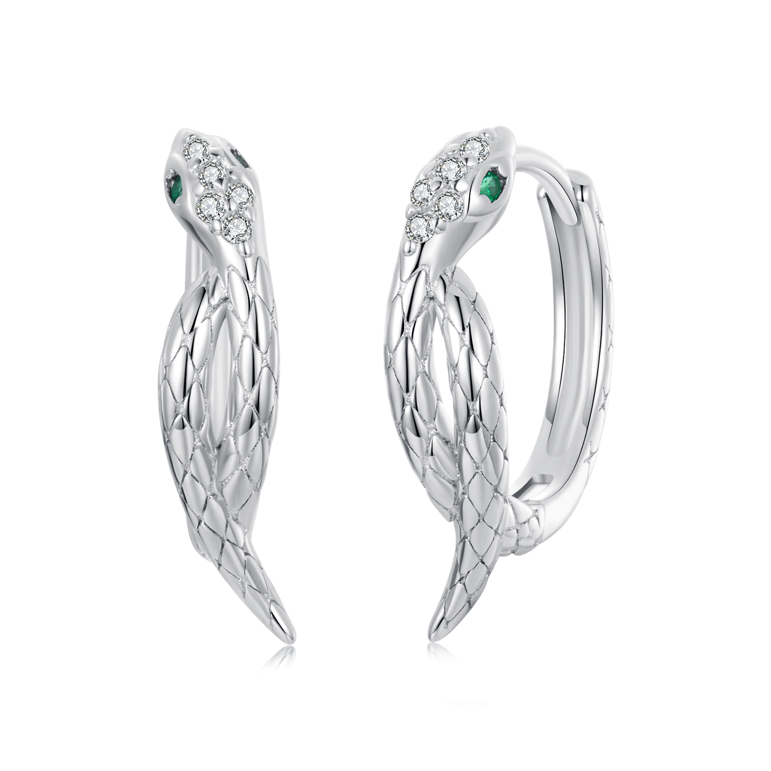 pendientes envolventes estilo serpiente pandora bse1008