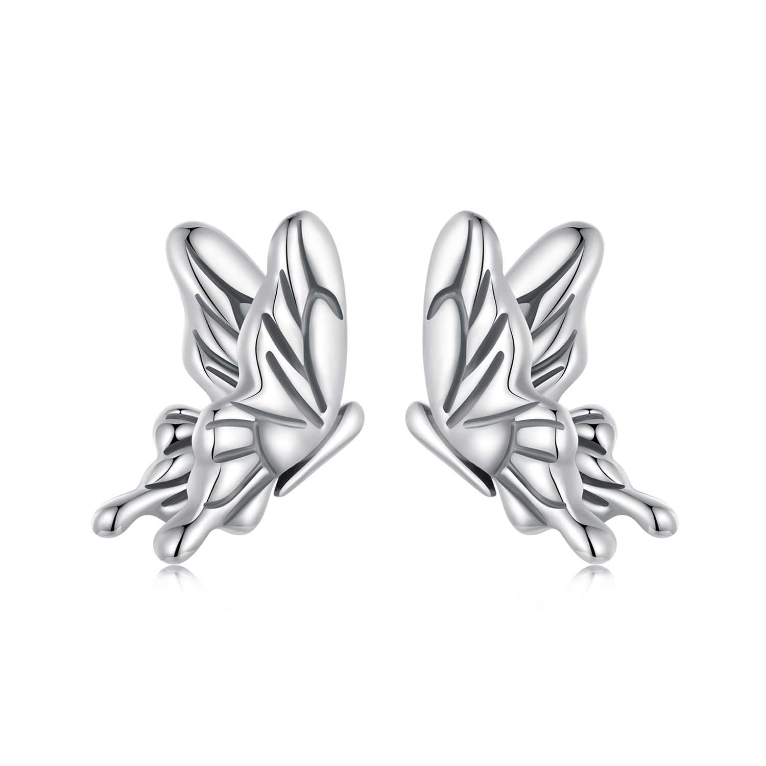 pendientes mariposa estilo pandora sce1762