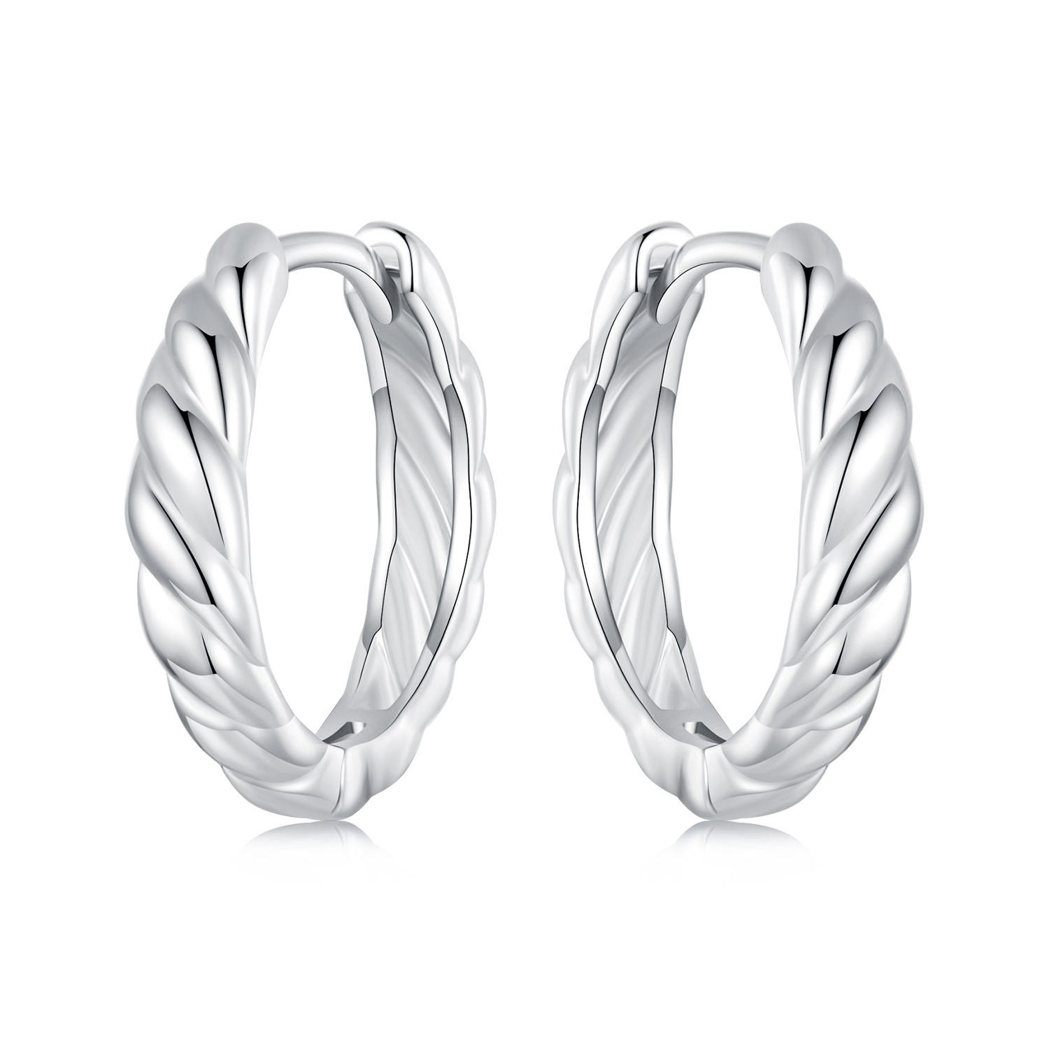 pendientes metálicos con diseño de estilo pandora bse1024 m