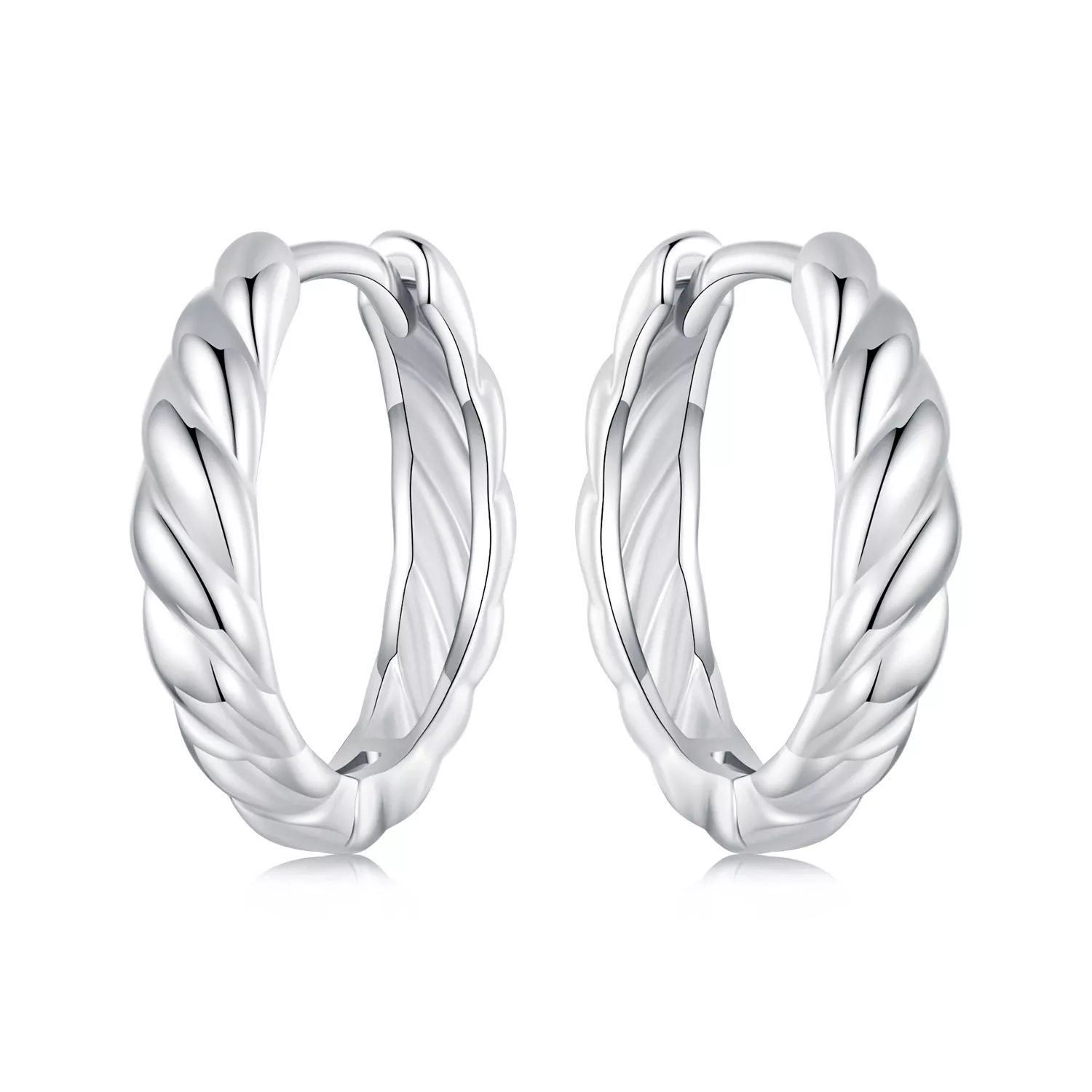 pendientes metálicos con diseño de estilo pandora bse1024 m