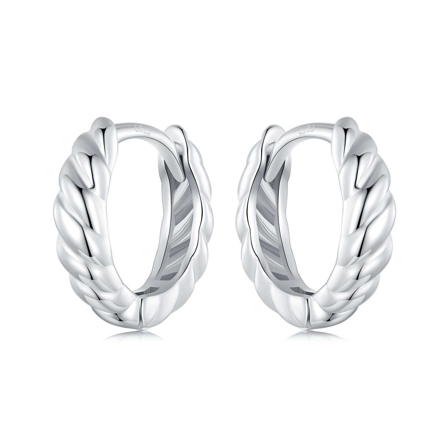 pendientes metálicos con diseño de estilo pandora bse1024 s