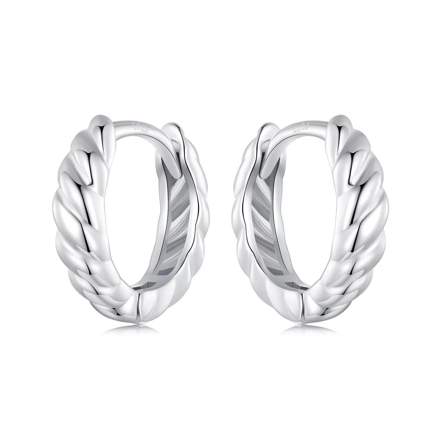pendientes metálicos con diseño de estilo pandora bse1024 s