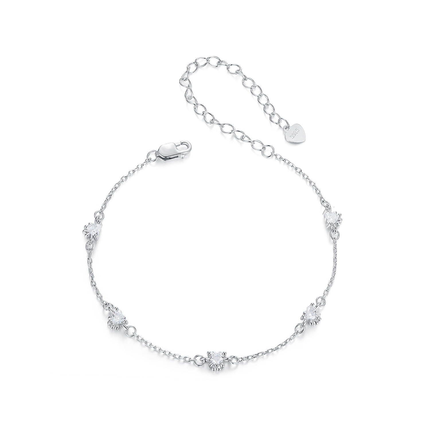 pulsera con forma de pata de perro estilo pandora scb271