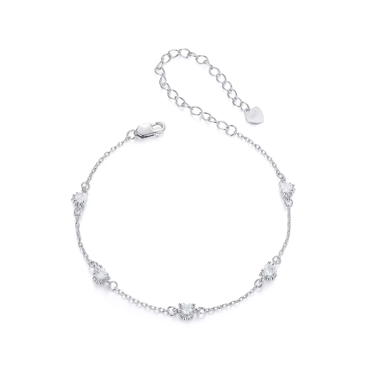 pulsera con forma de pata de perro estilo pandora scb271