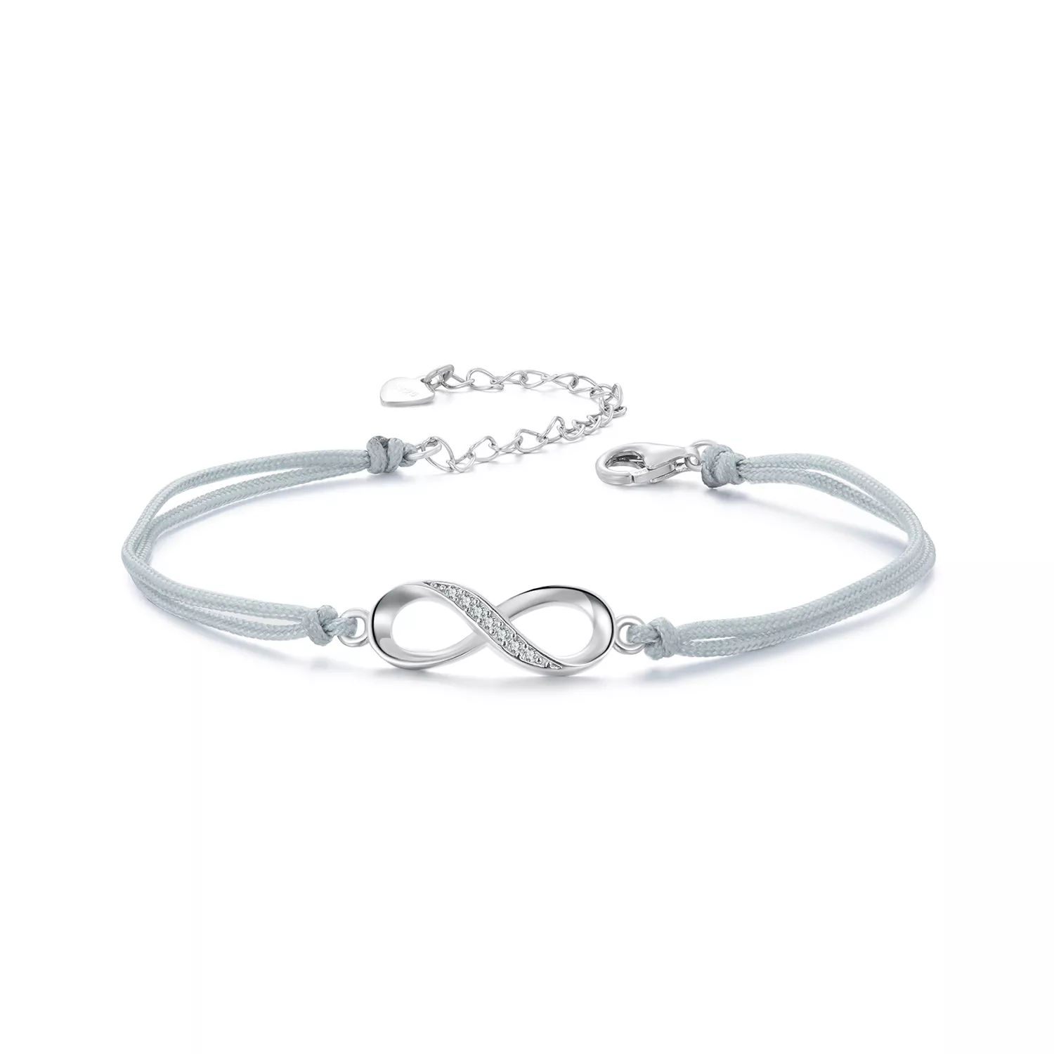 pulsera con símbolo del infinito estilo pandora scb279