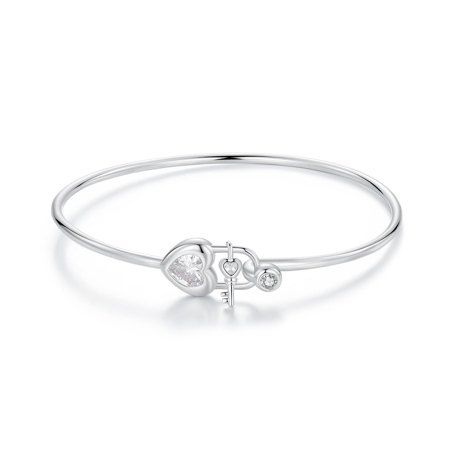 pulsera entrelazada con forma de corazón estilo pandora bsb170