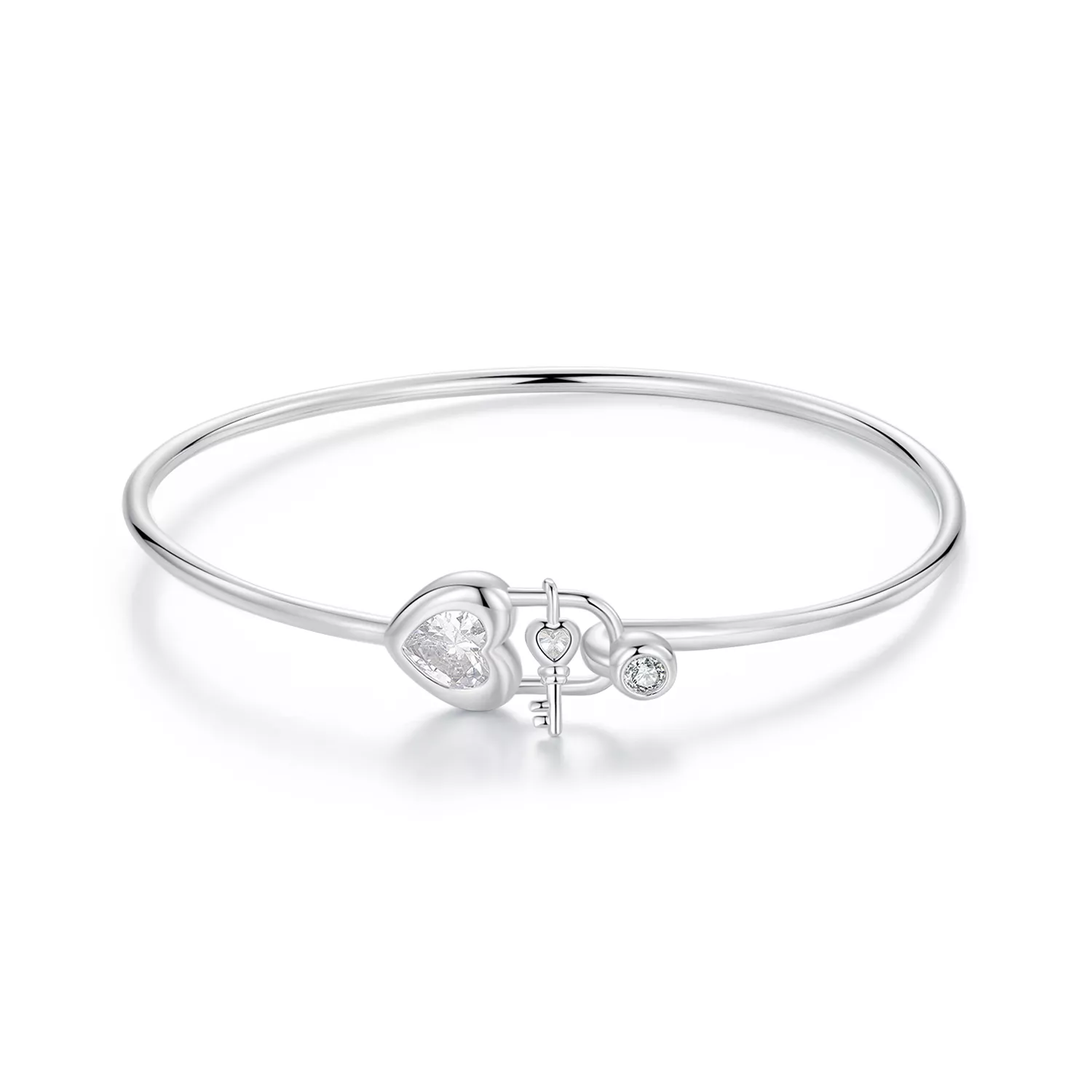 pulsera entrelazada con forma de corazón estilo pandora bsb170
