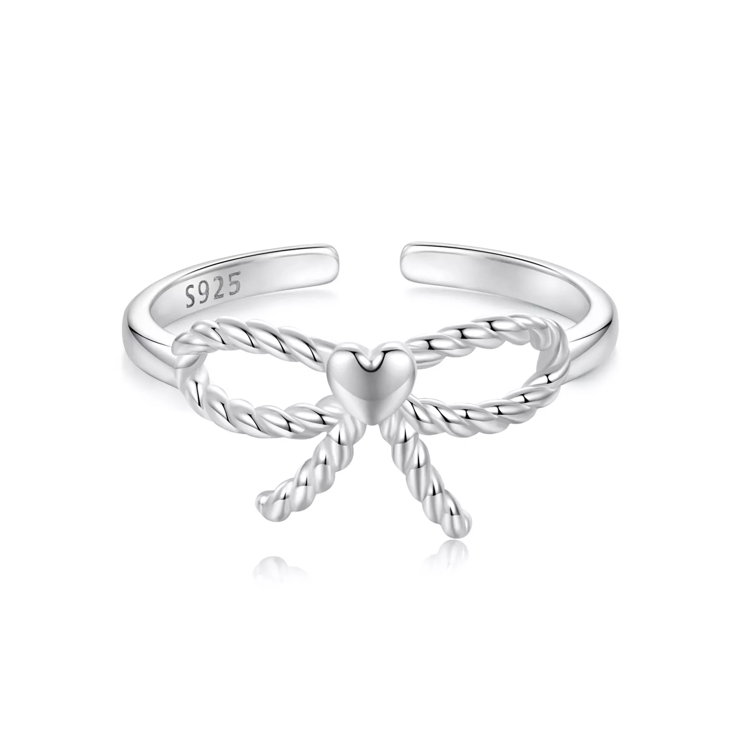 anillo de lazo trenzado estilo pandora bsr583 e
