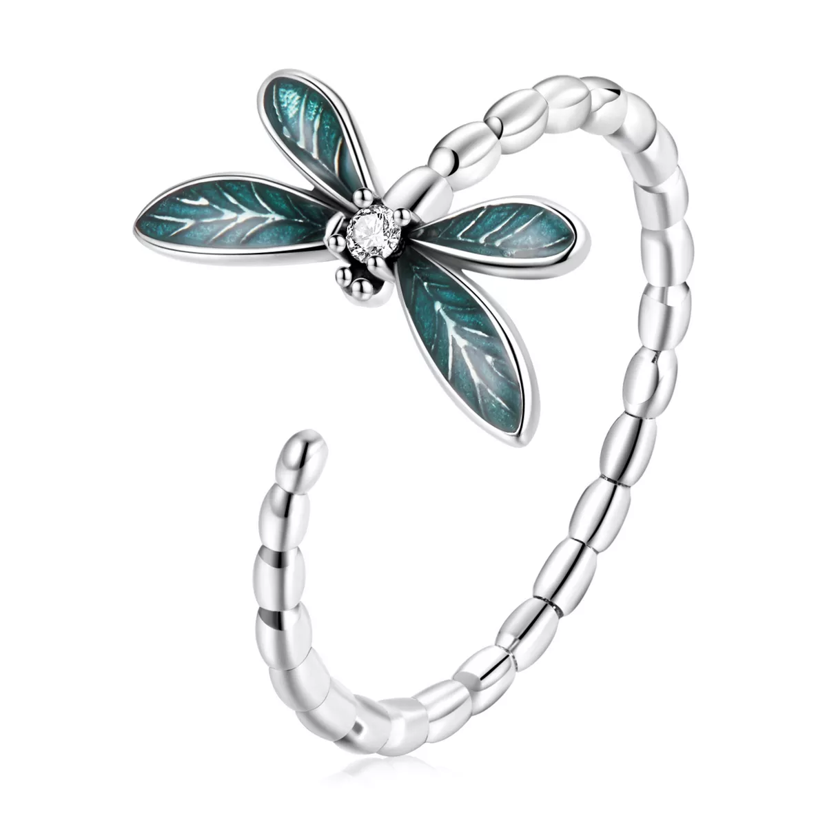 anillo de libélula con estilo pandora bsr216