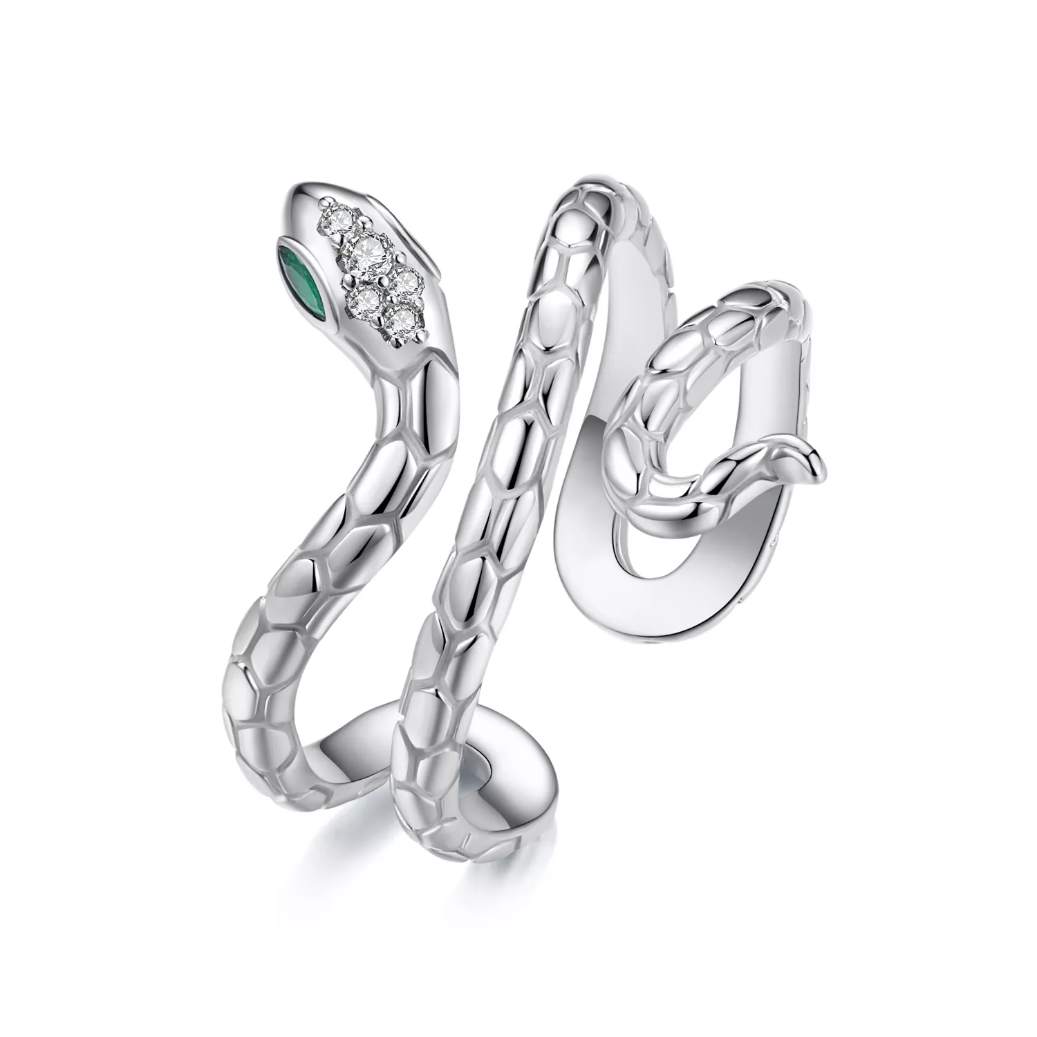 anillo de serpiente de múltiples vueltas estilo pandora yir245 e