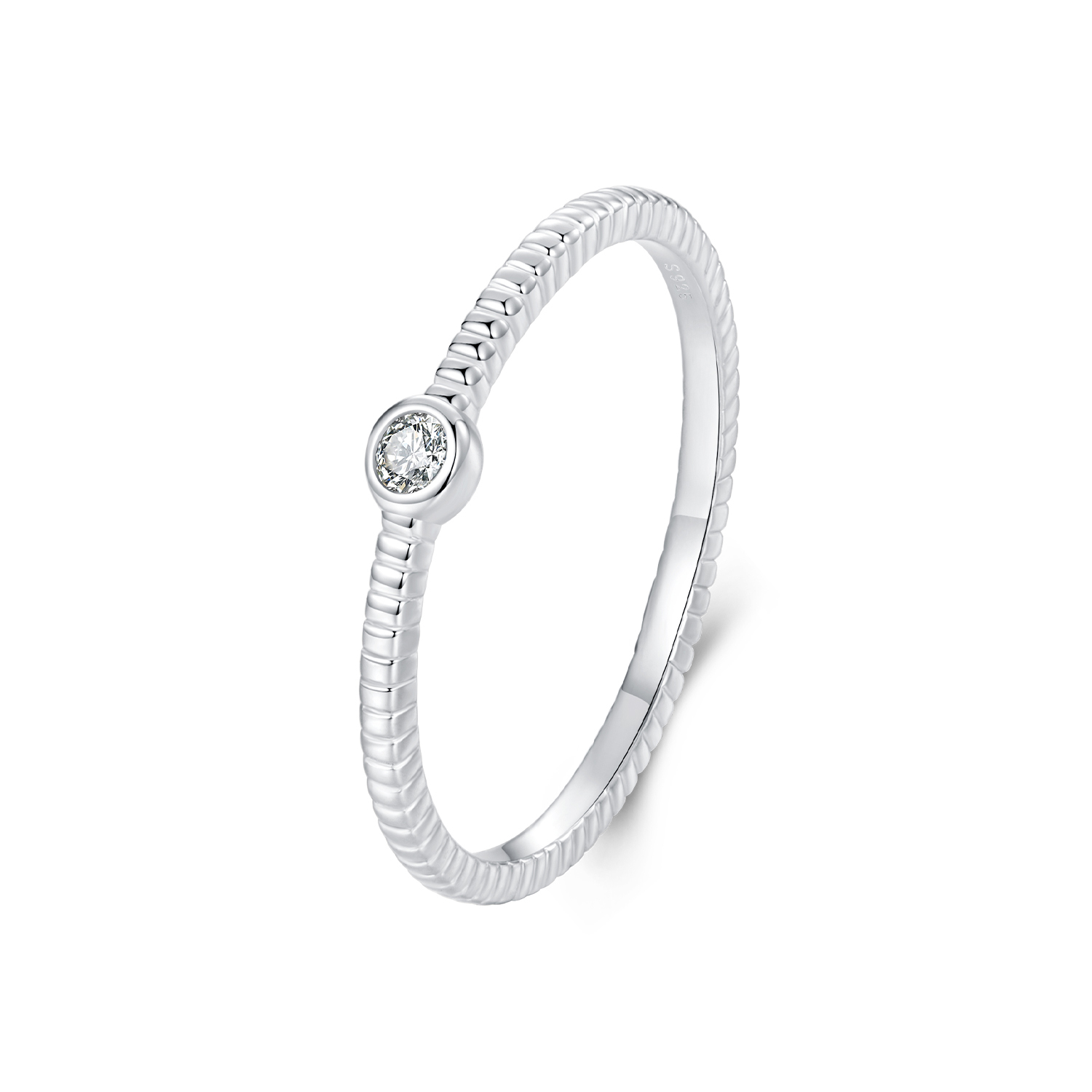 anillo sencillo pequeño exquisito estilo pandora bsr577