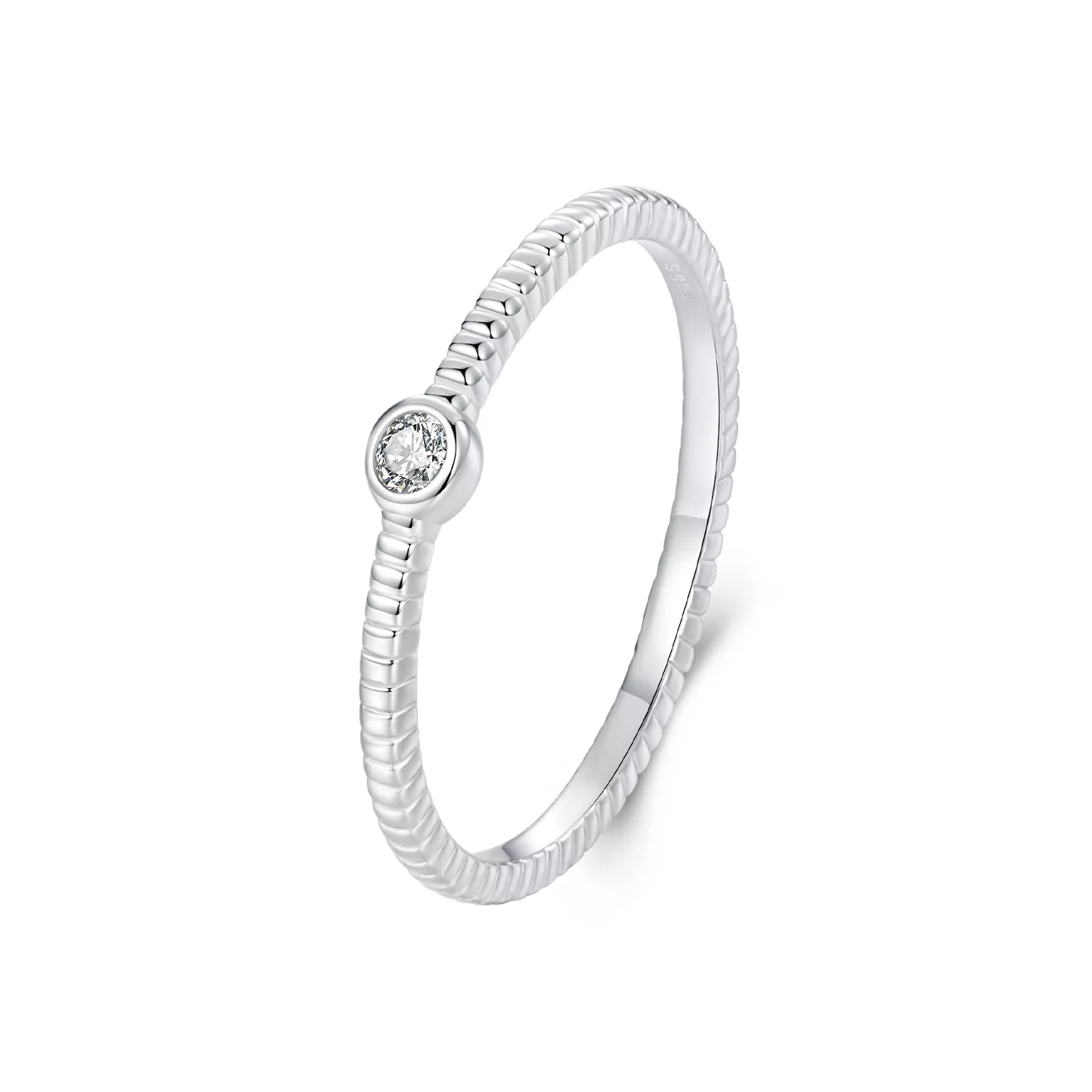 anillo sencillo pequeño exquisito estilo pandora bsr577