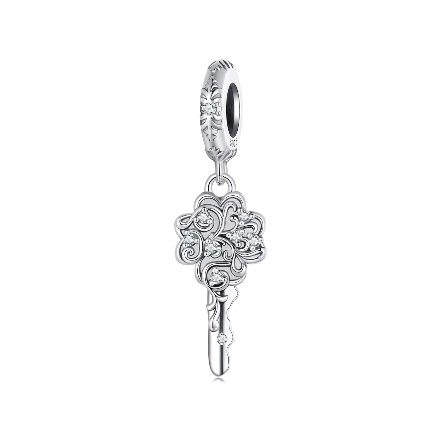 colgante con forma de llave de la suerte estilo pandora scc2850