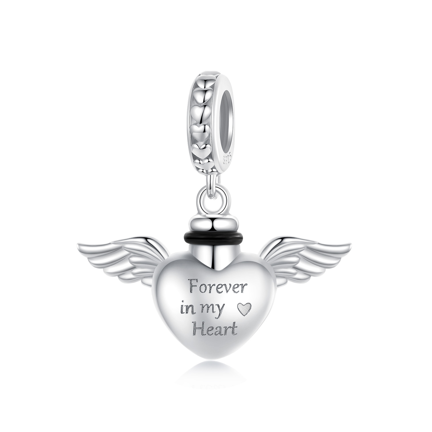 colgante con urna para mascotas estilo pandora bsc1036