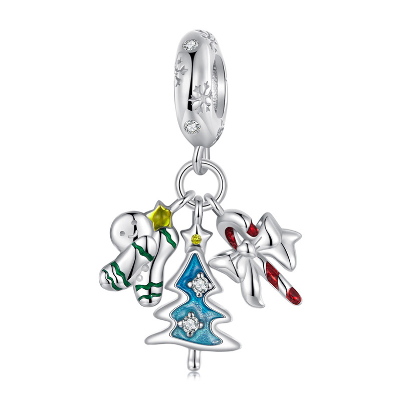 colgante de alegría navideña estilo pandora scc2914