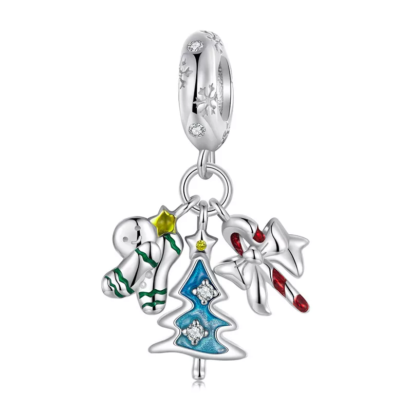 colgante de alegría navideña estilo pandora scc2914