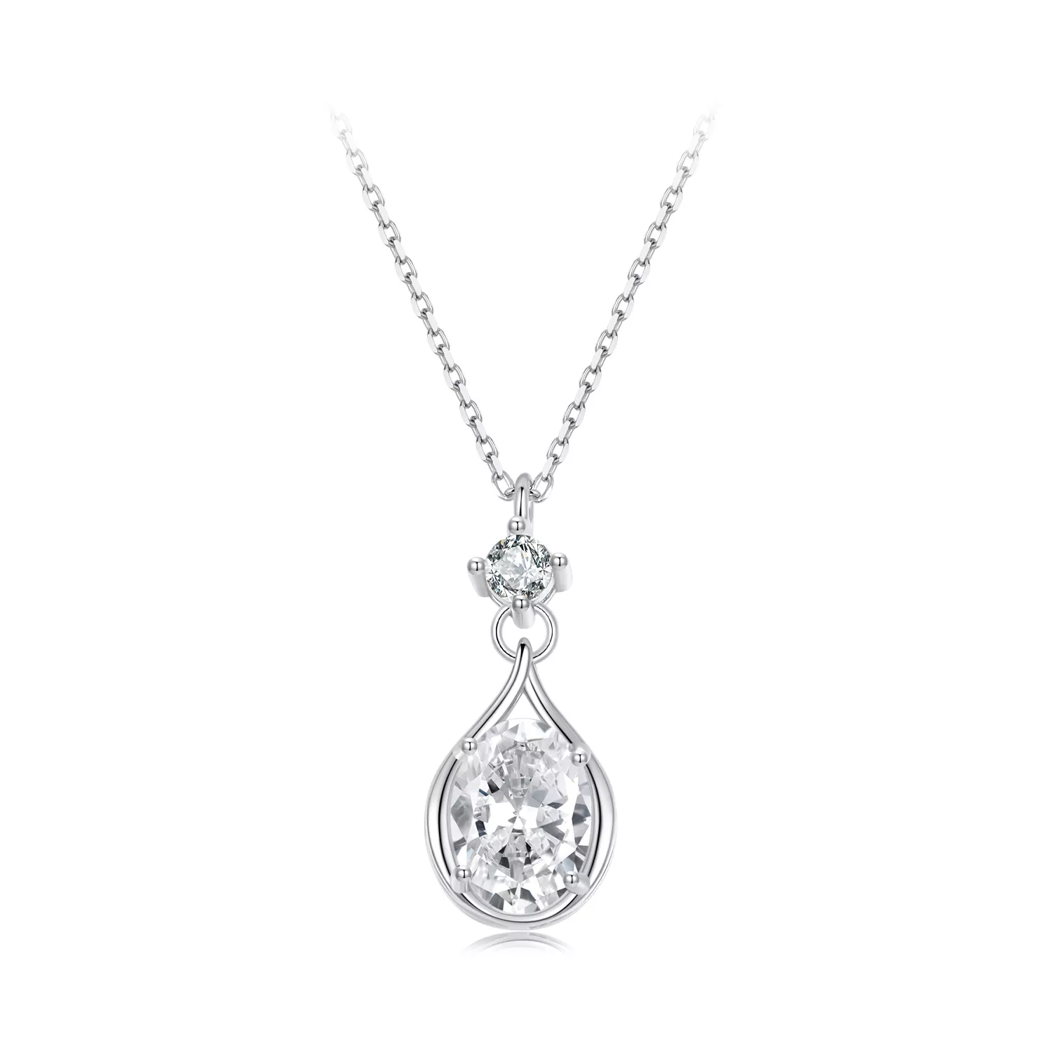 collar con forma de lágrima estilo pandora bsn402