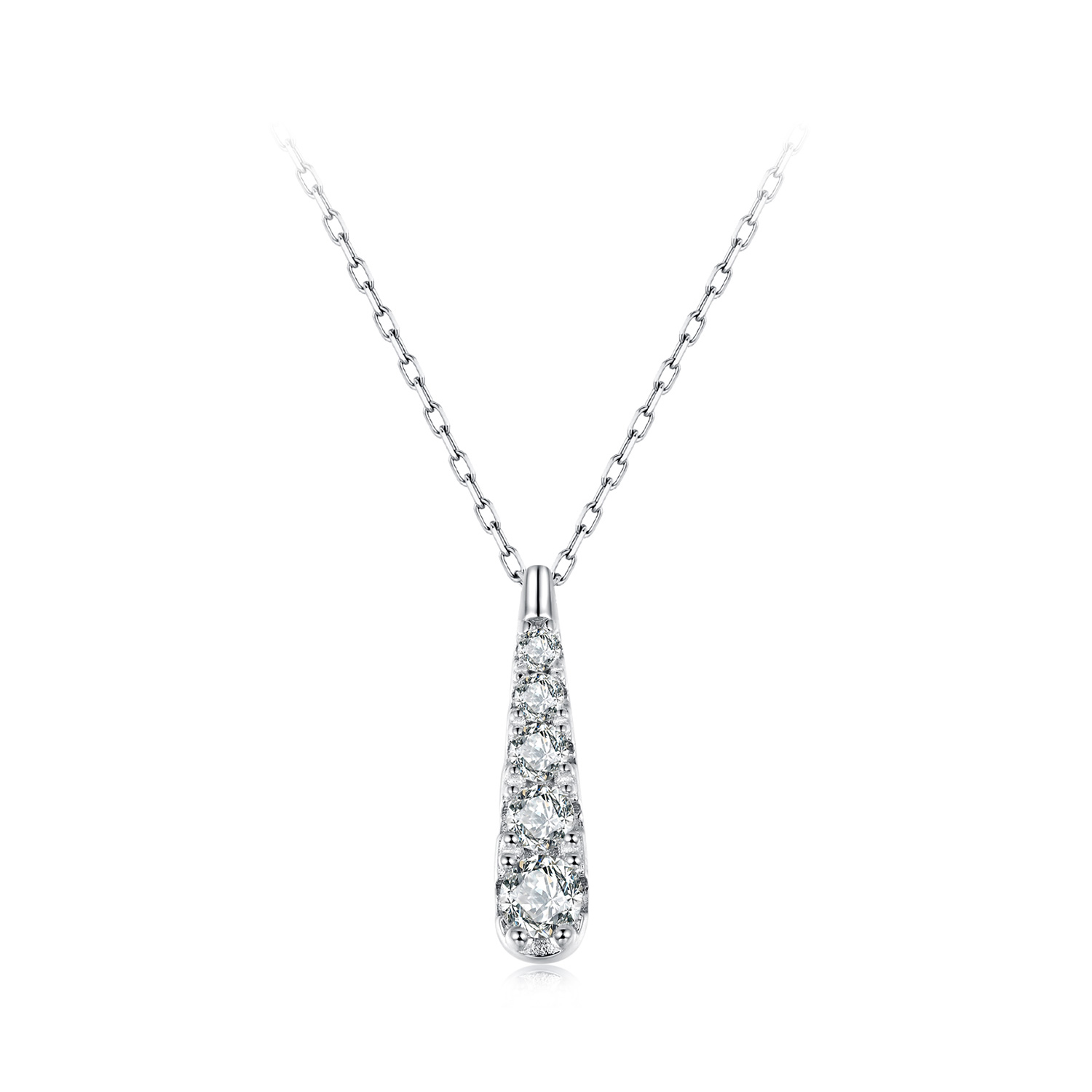 collar con gota de agua y temperamento estilo pandora bsn399