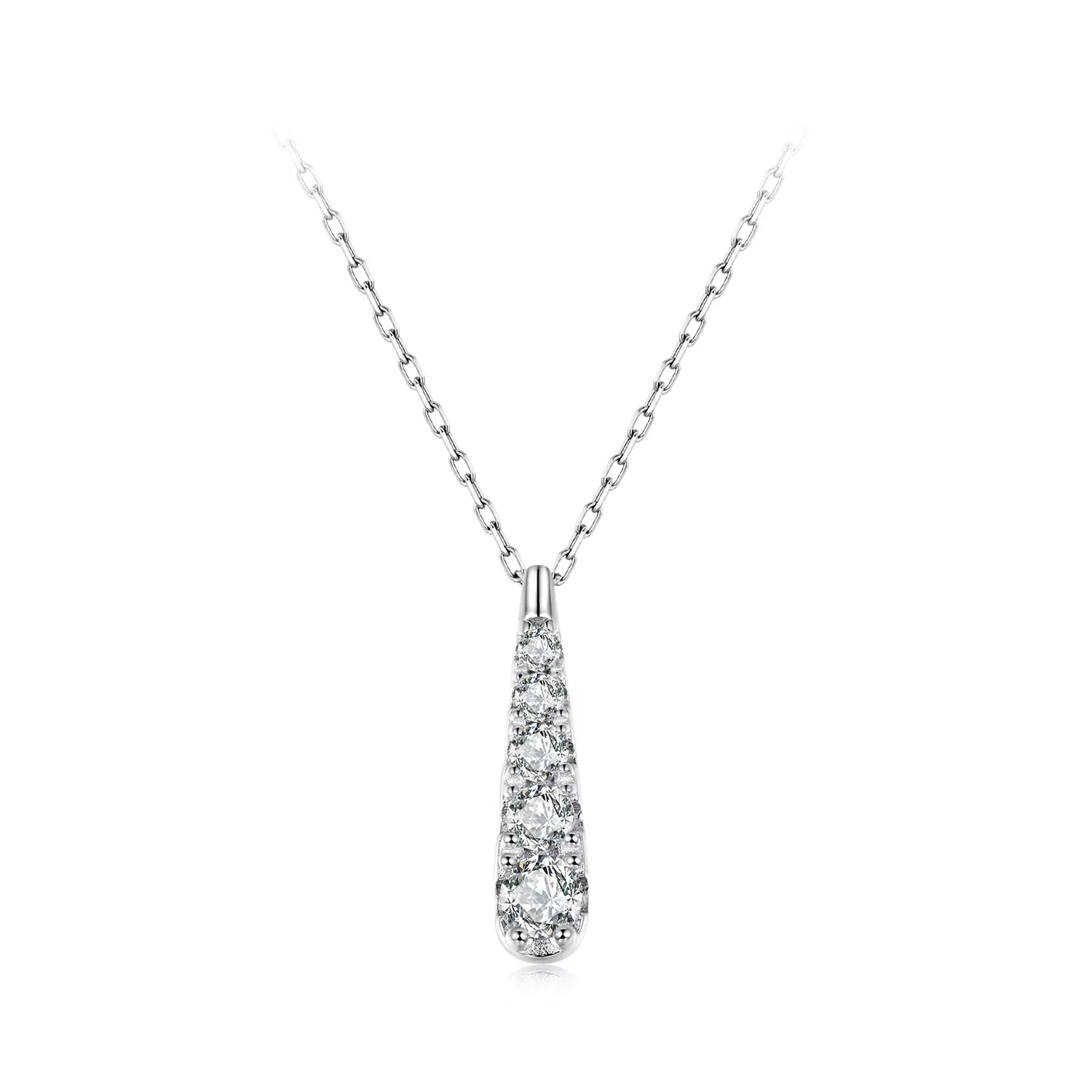 collar con gota de agua y temperamento estilo pandora bsn399