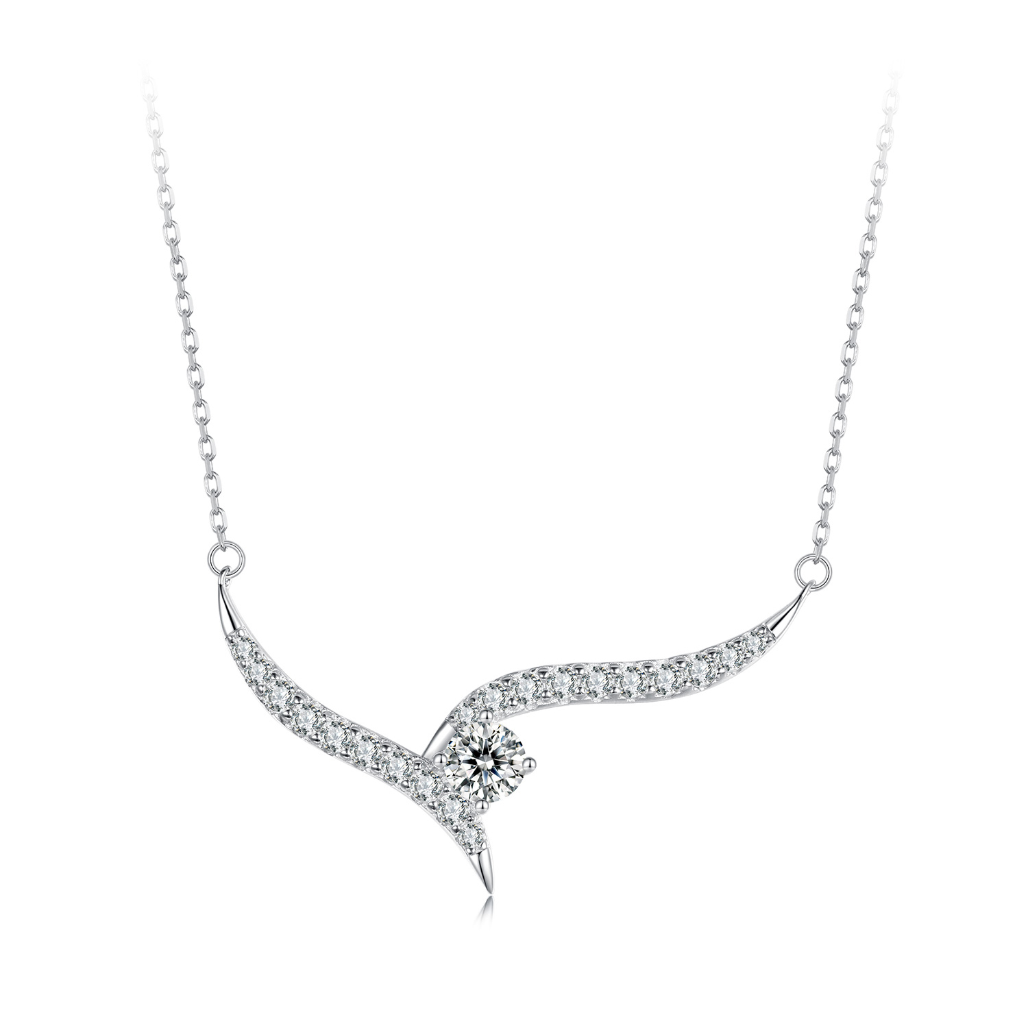 collar de línea sencilla estilo pandora bsn400