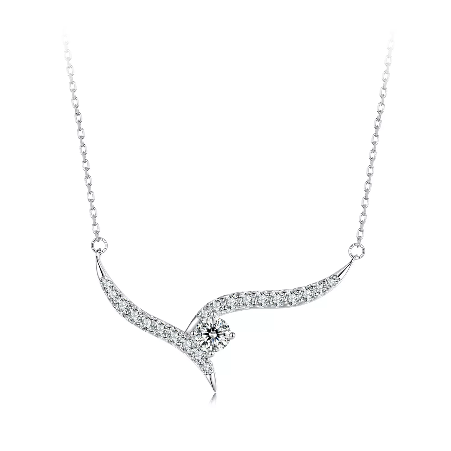 collar de línea sencilla estilo pandora bsn400