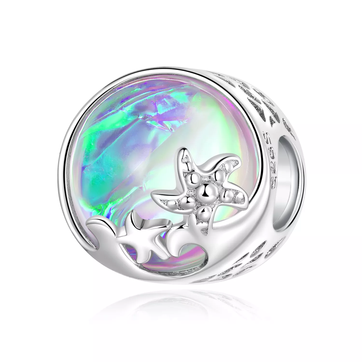 cuentas con forma de ola de playa estilo pandora bsc605