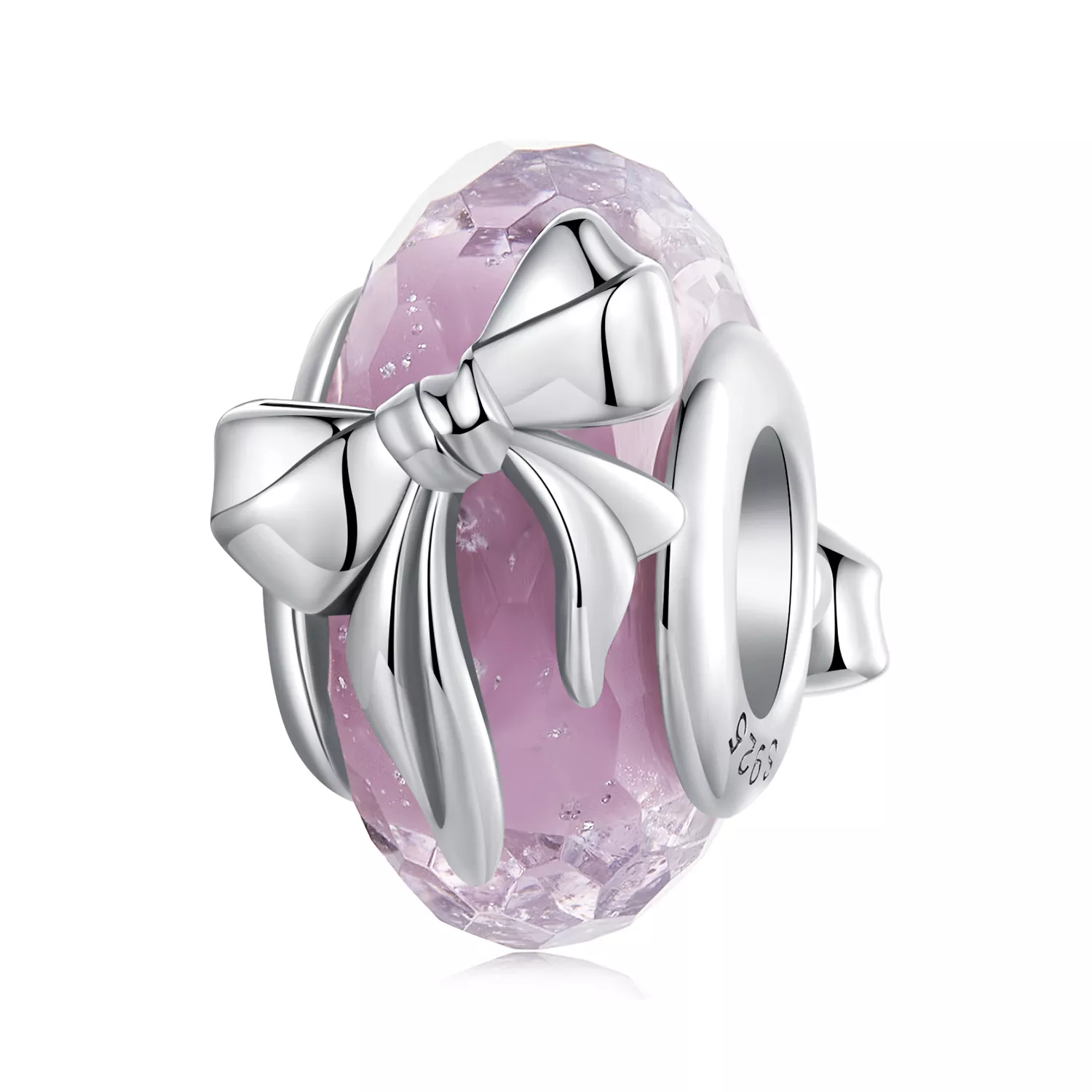 cuentas de vidrio con lazo estilo pandora bsc1057