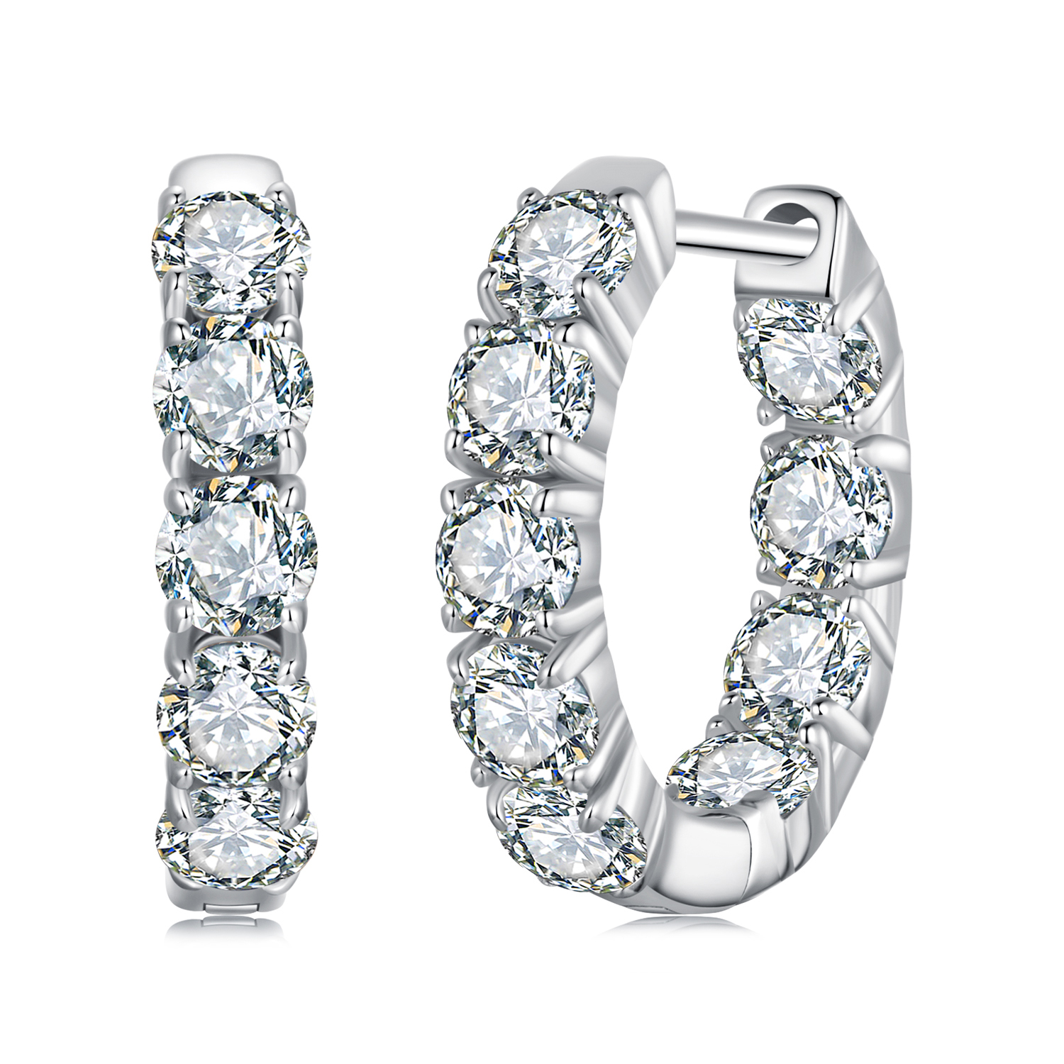 pendientes brillantes estilo pandora un certificado mse069