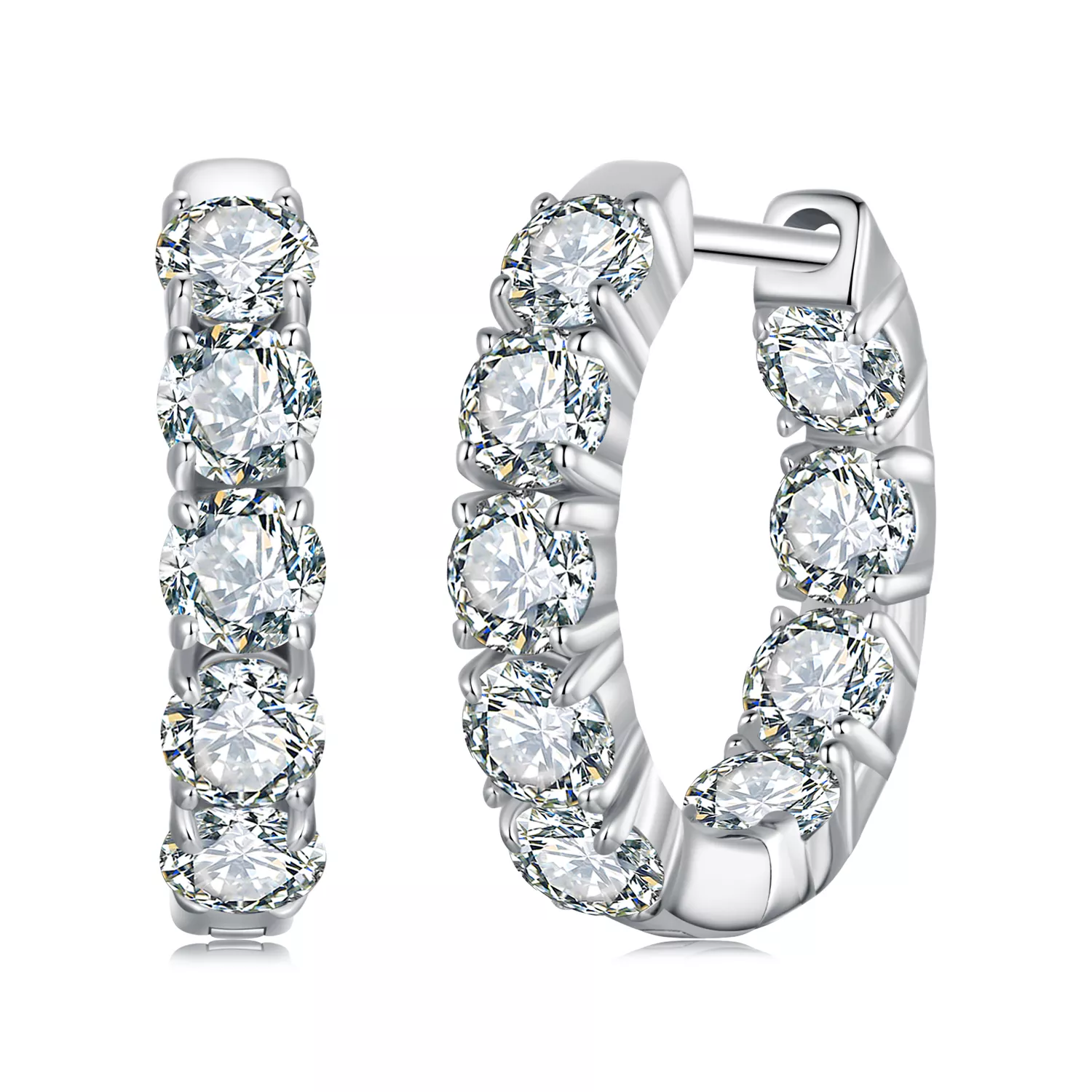 pendientes brillantes estilo pandora un certificado mse069