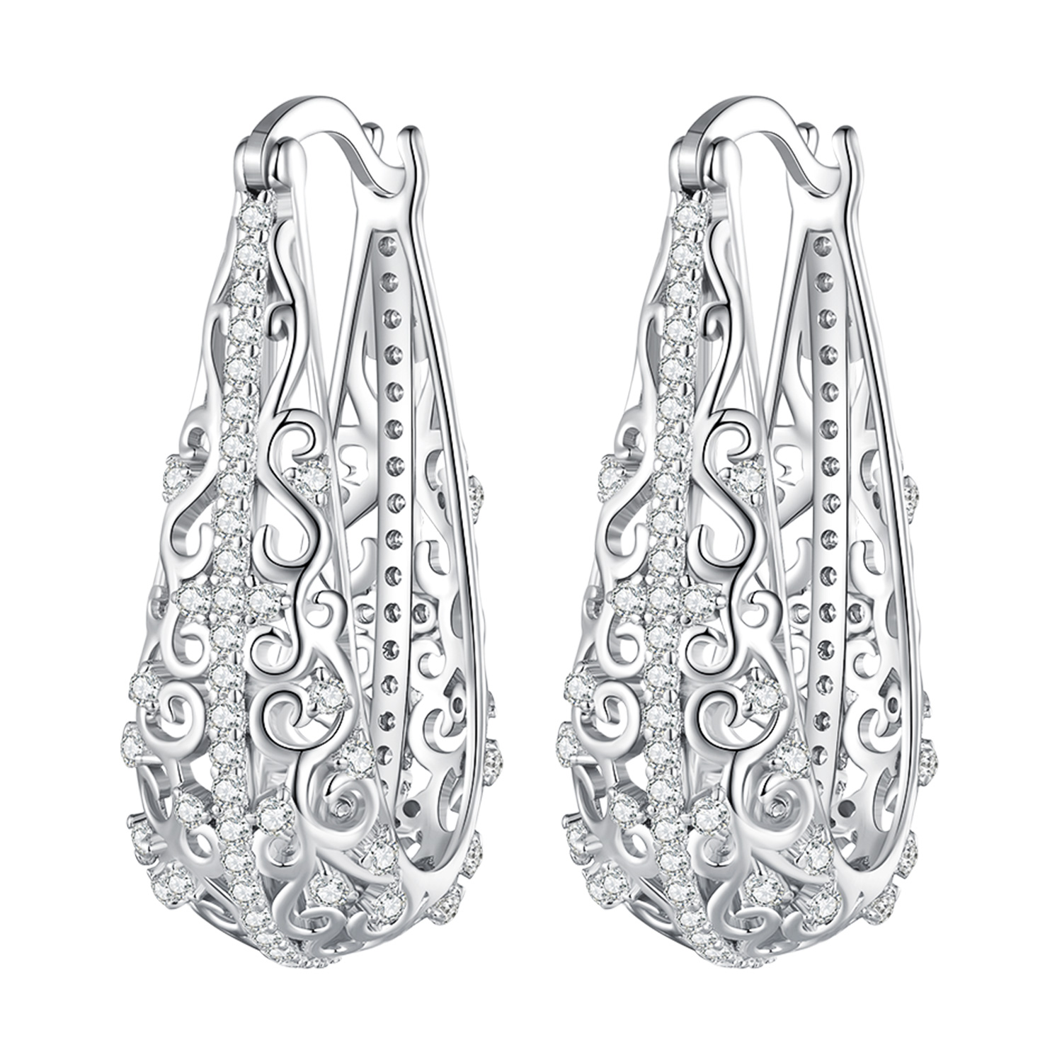 pendientes con diseño de estilo pandora bse753