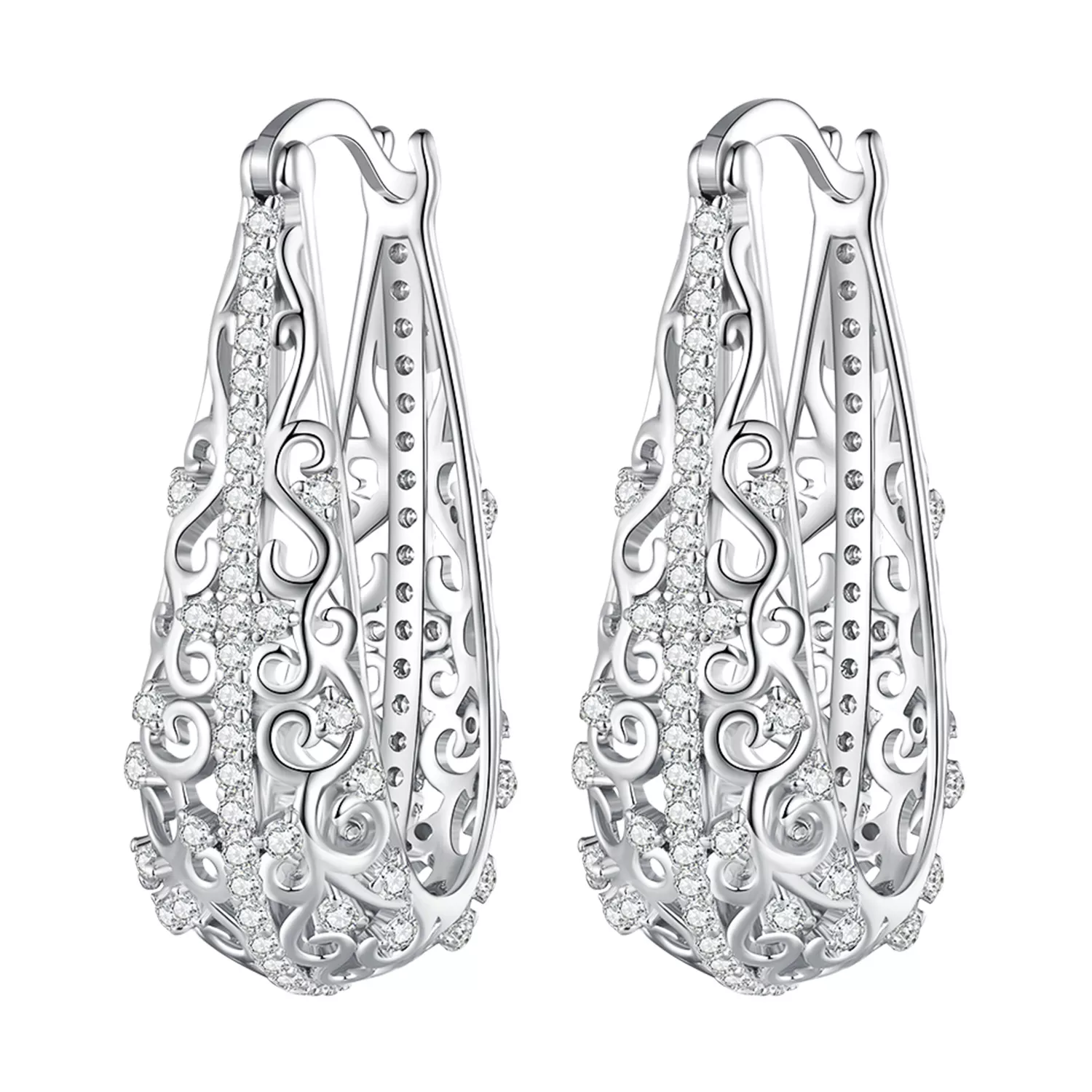 pendientes con diseño de estilo pandora bse753