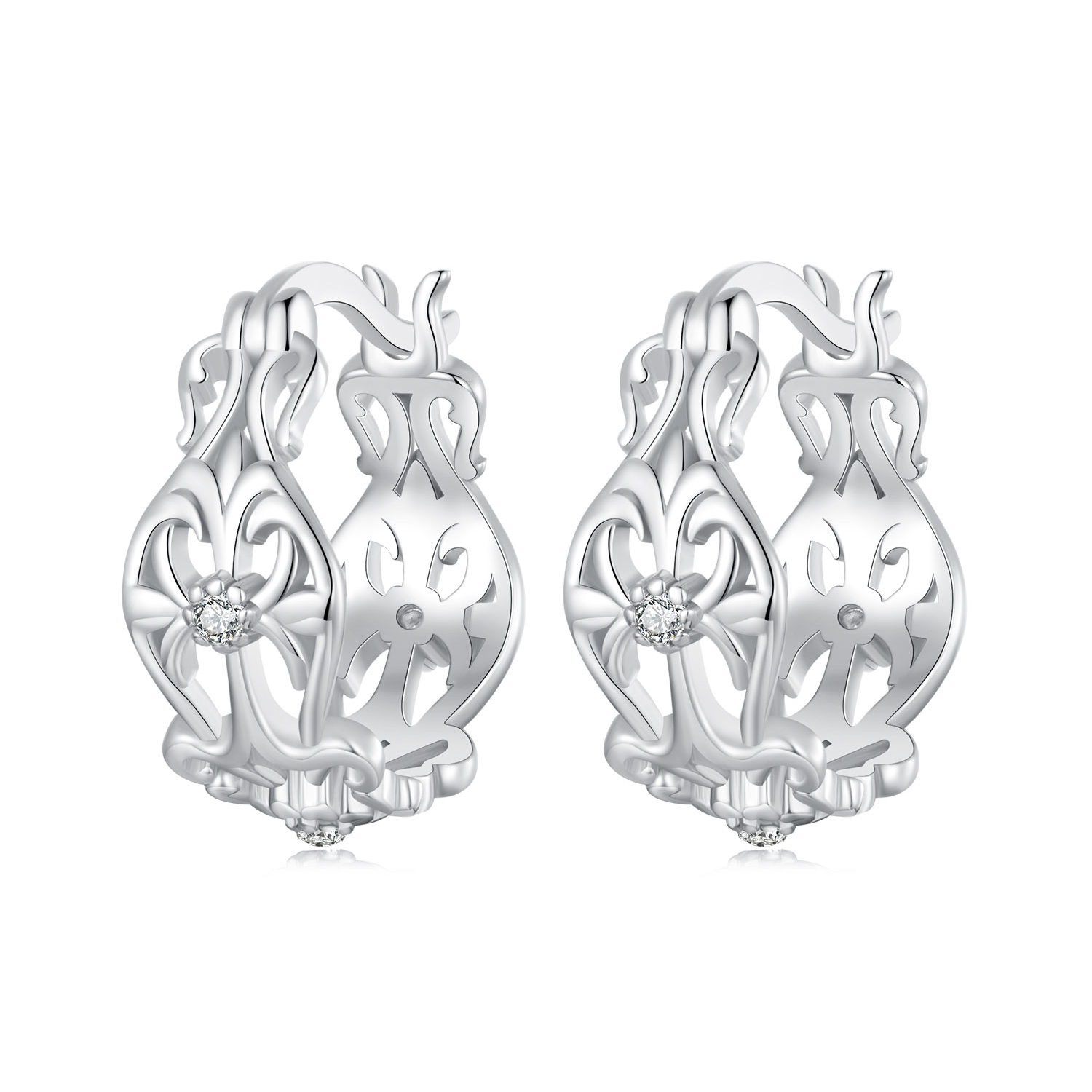 pendientes con diseño de palacio estilo vintage de pandora bse1055