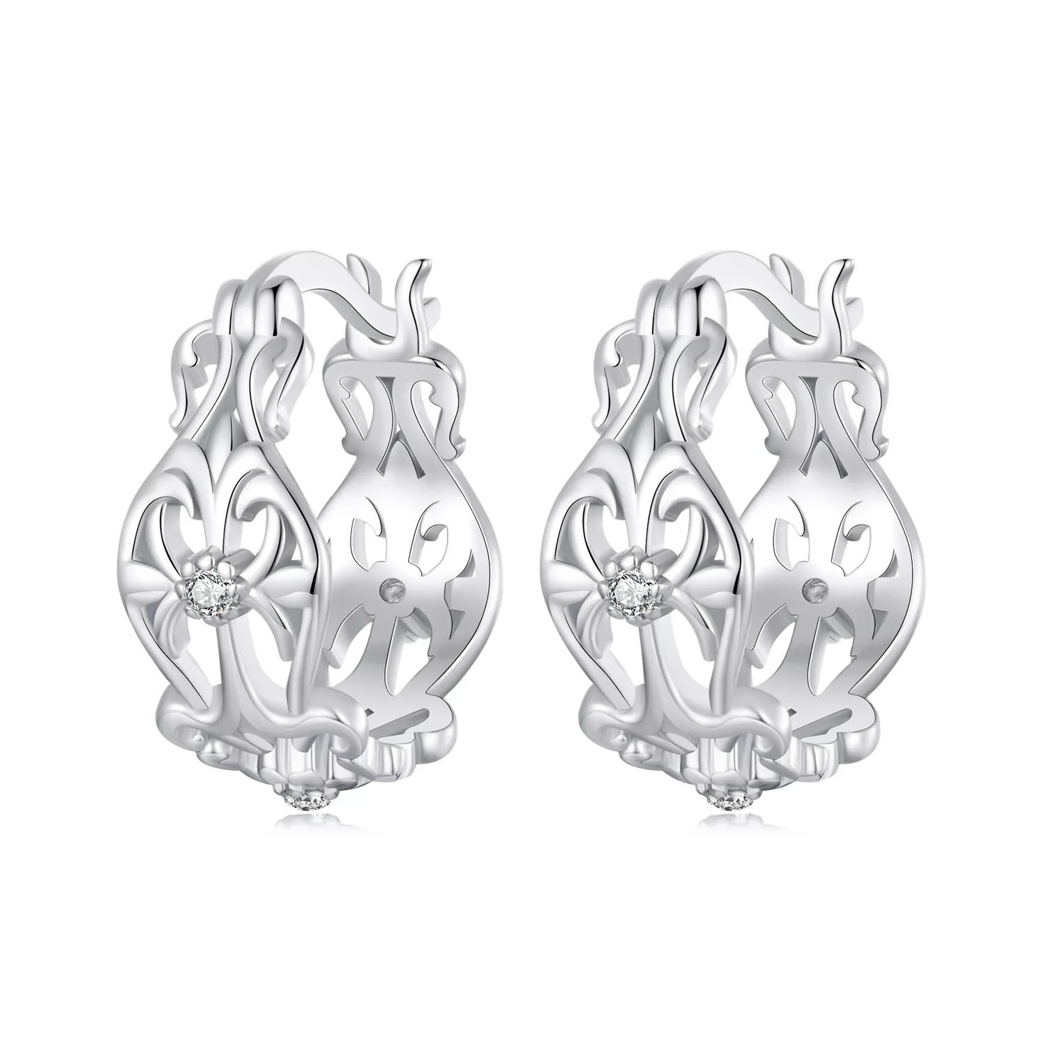 pendientes con diseño de palacio estilo vintage de pandora bse1055